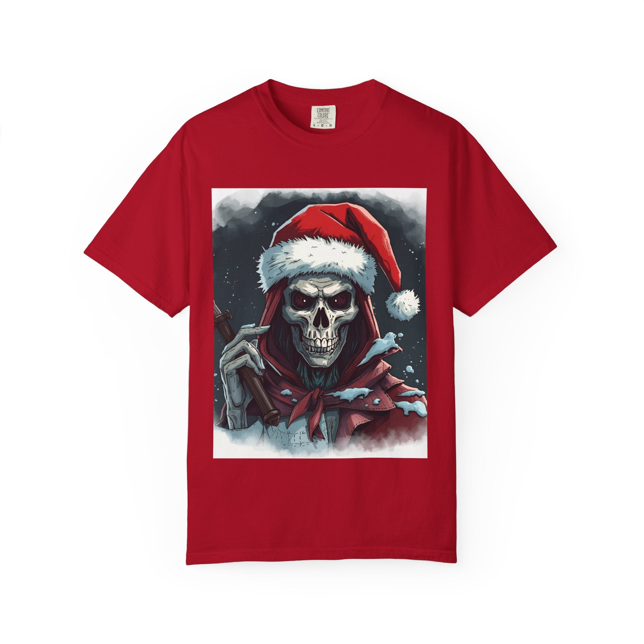 Christmas Skeleton T-Shirt, Unisex Holiday Tee, Funny Graphic Shirt, Unique Gift, Halloween & Christmas Apparel