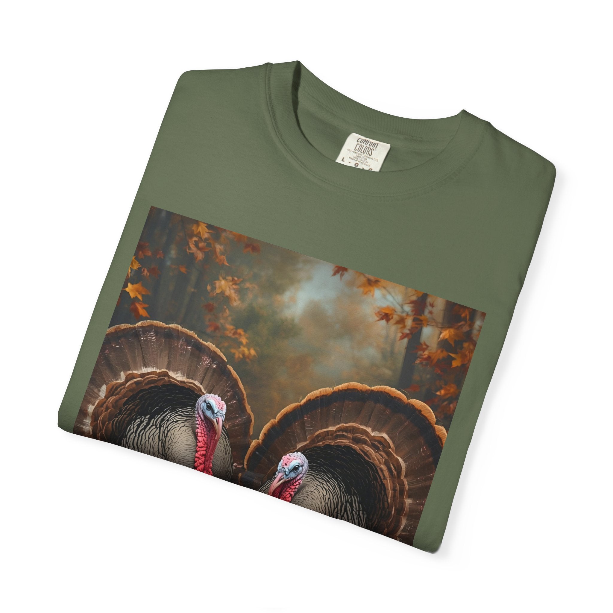 Thanksgiving Turkey Graphic Tee, Unisex Gift for Fall, Harvest Party Shirt, Cute Casual Outfit, Family Gathering Apparel