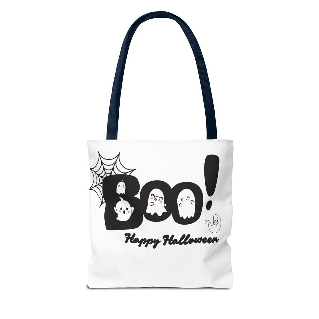 Halloween Boo Tote Bag with Boo! Design, Spooky Ghosts, Trick or Treat, Fall Decor, Seasonal Gift
