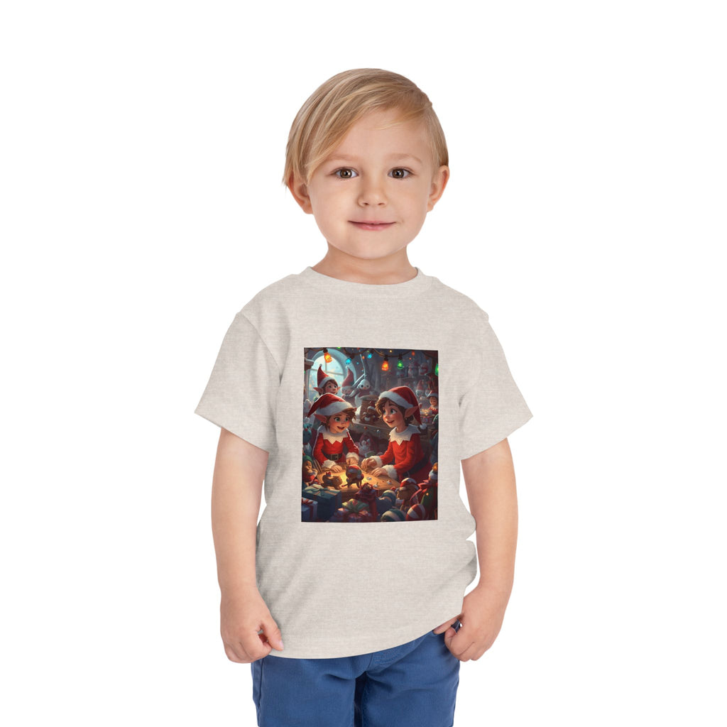 Christmas Toddler Tee, Cute Holiday Shirt, Elf Design, Kids Christmas Outfit, Fun Xmas Gift, Toddler Apparel