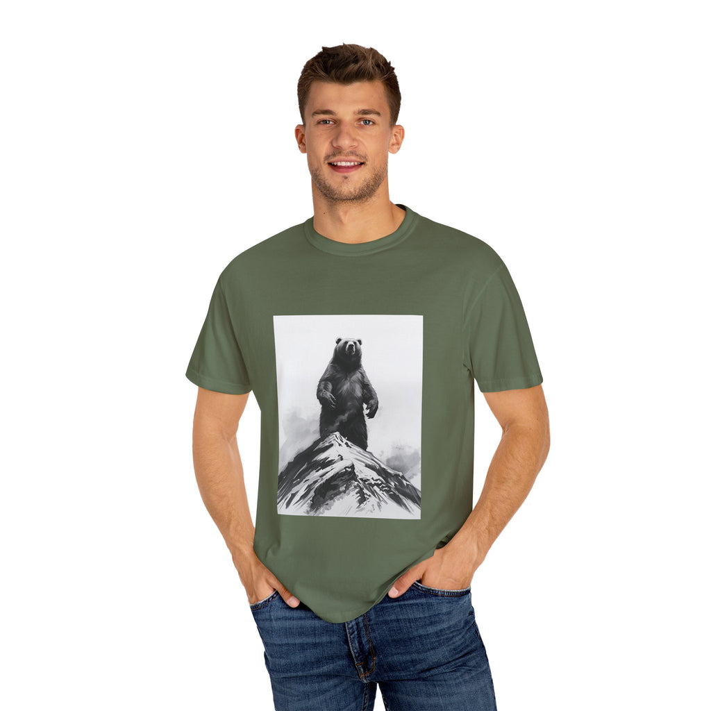 Bear Mountain Snow Unisex Garment-Dyed T-shirt