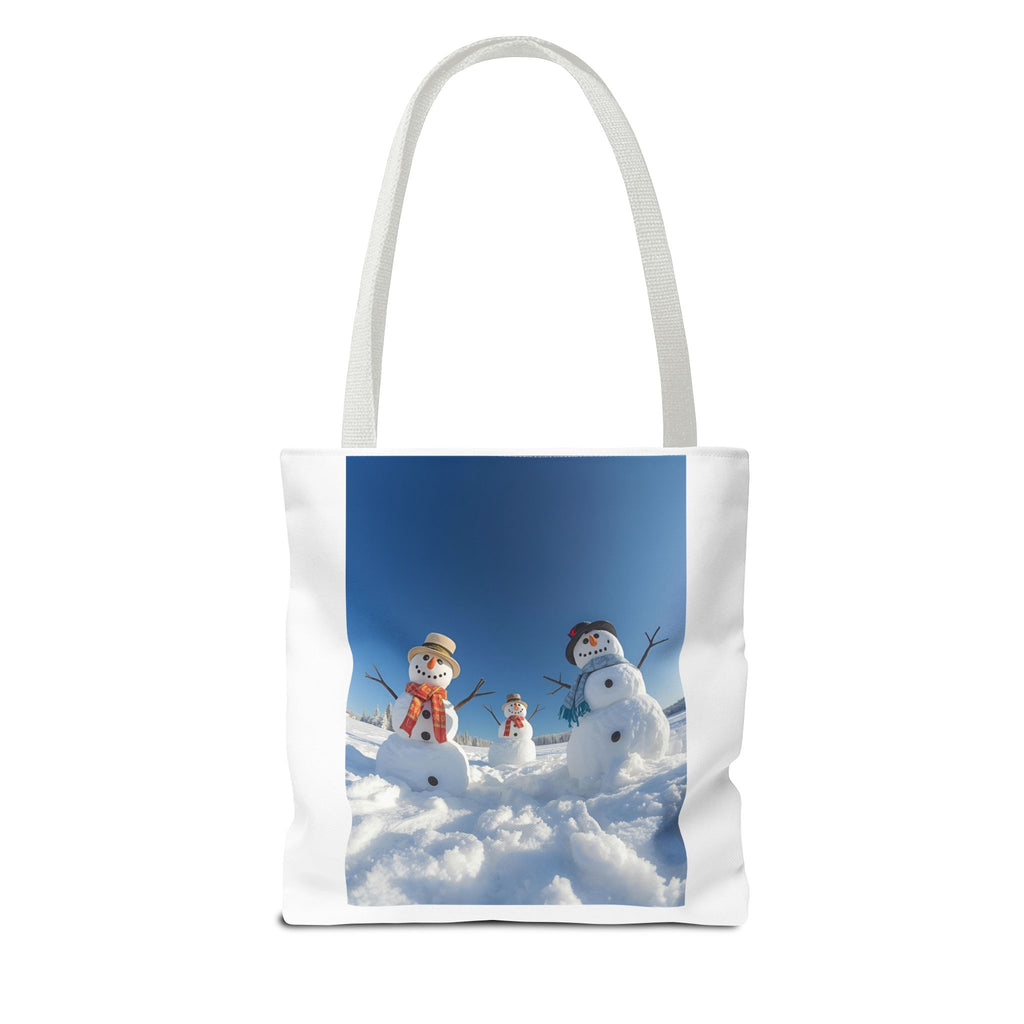 Festive Christmas Snowman Family Tote Bag (AOP)