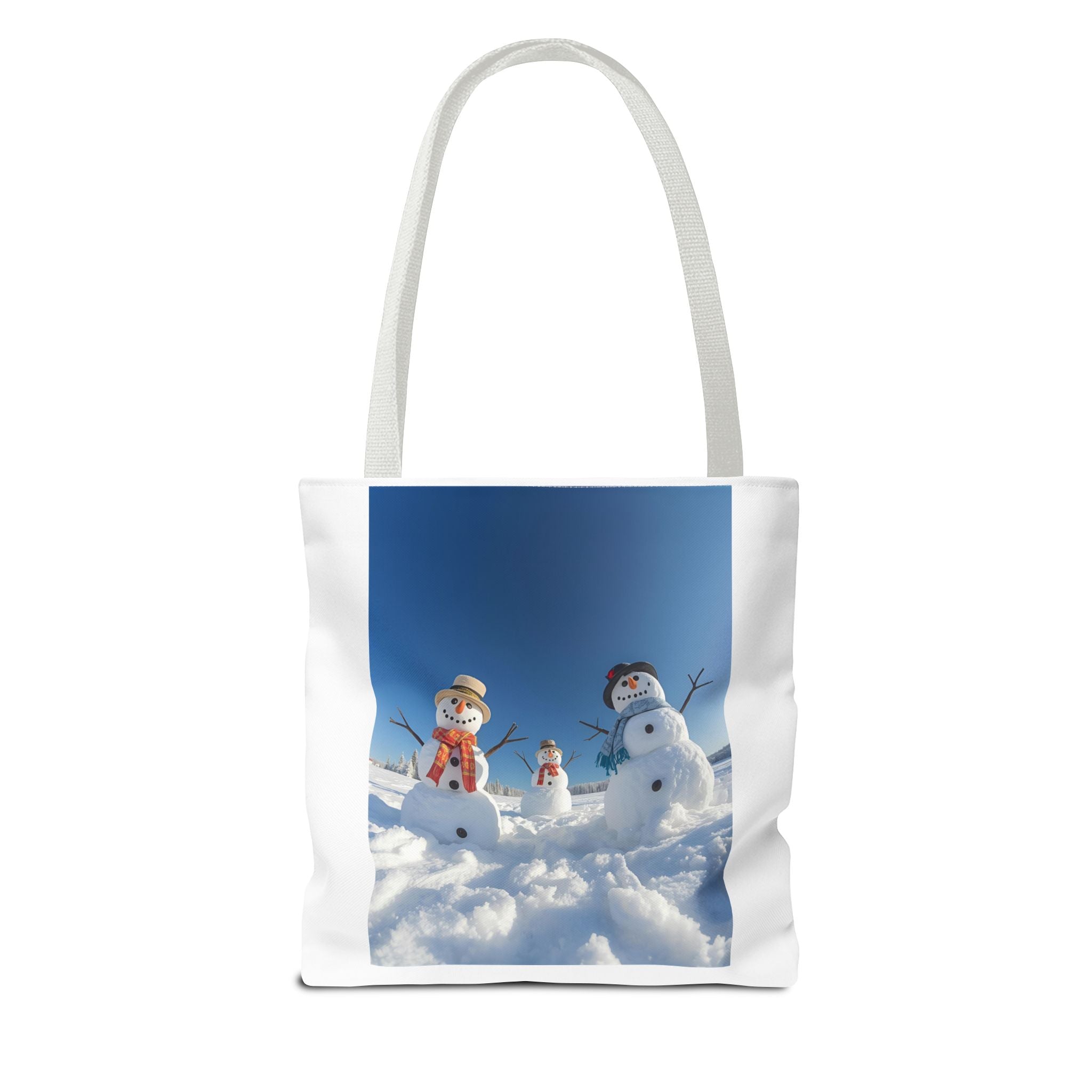 Festive Christmas Snowman Family Tote Bag (AOP)
