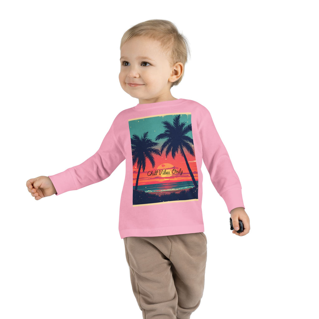 Tropical Sunset Toddler Long Sleeve Tee