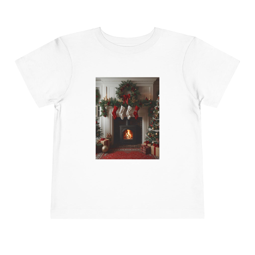 Cozy Christmas Toddler Tee, Holiday Kids Shirt, Cute Winter Tee, Toddler Christmas Outfit, Festive Short Sleeve Shirt