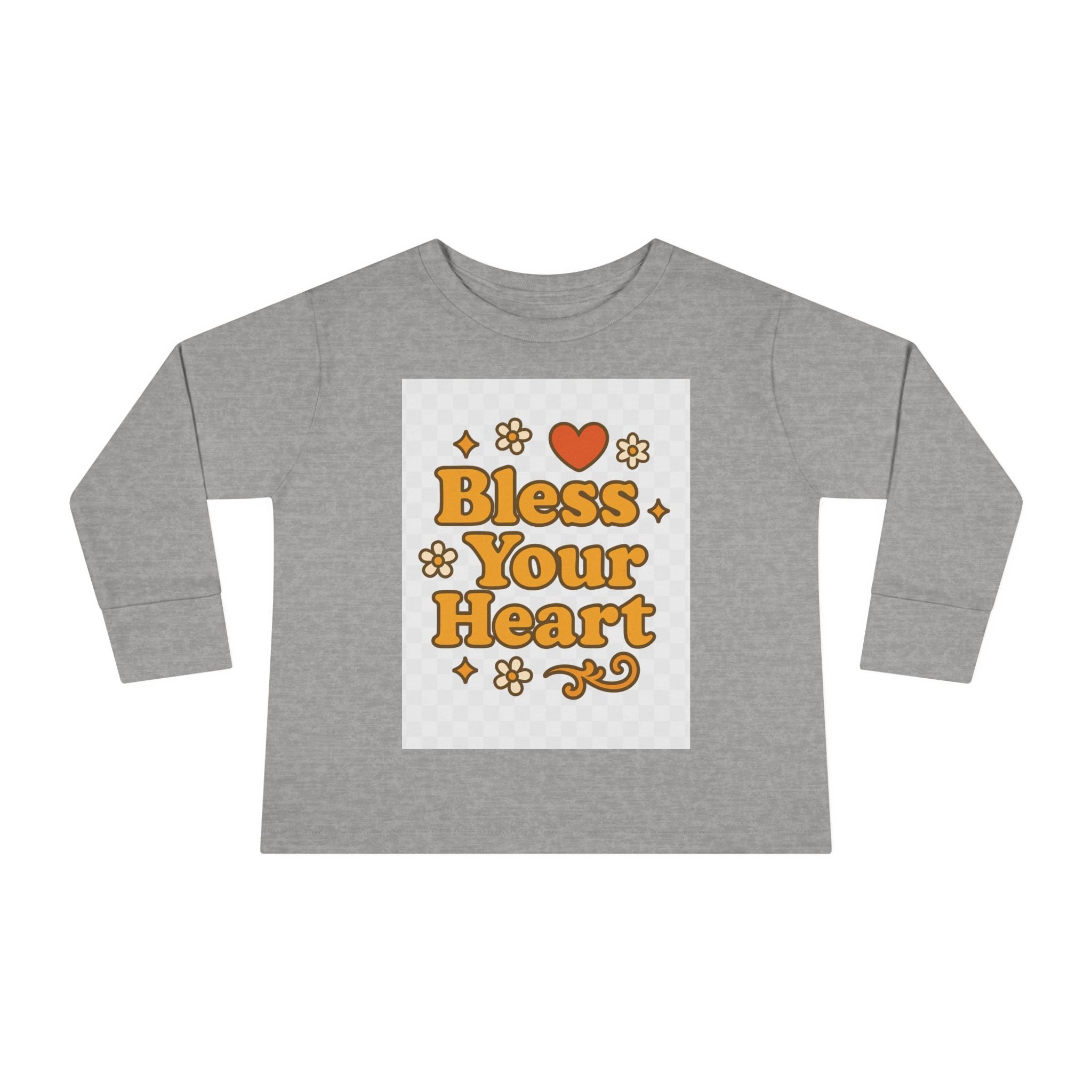 Toddler Long Sleeve Tee - "Bless Your Heart" Design