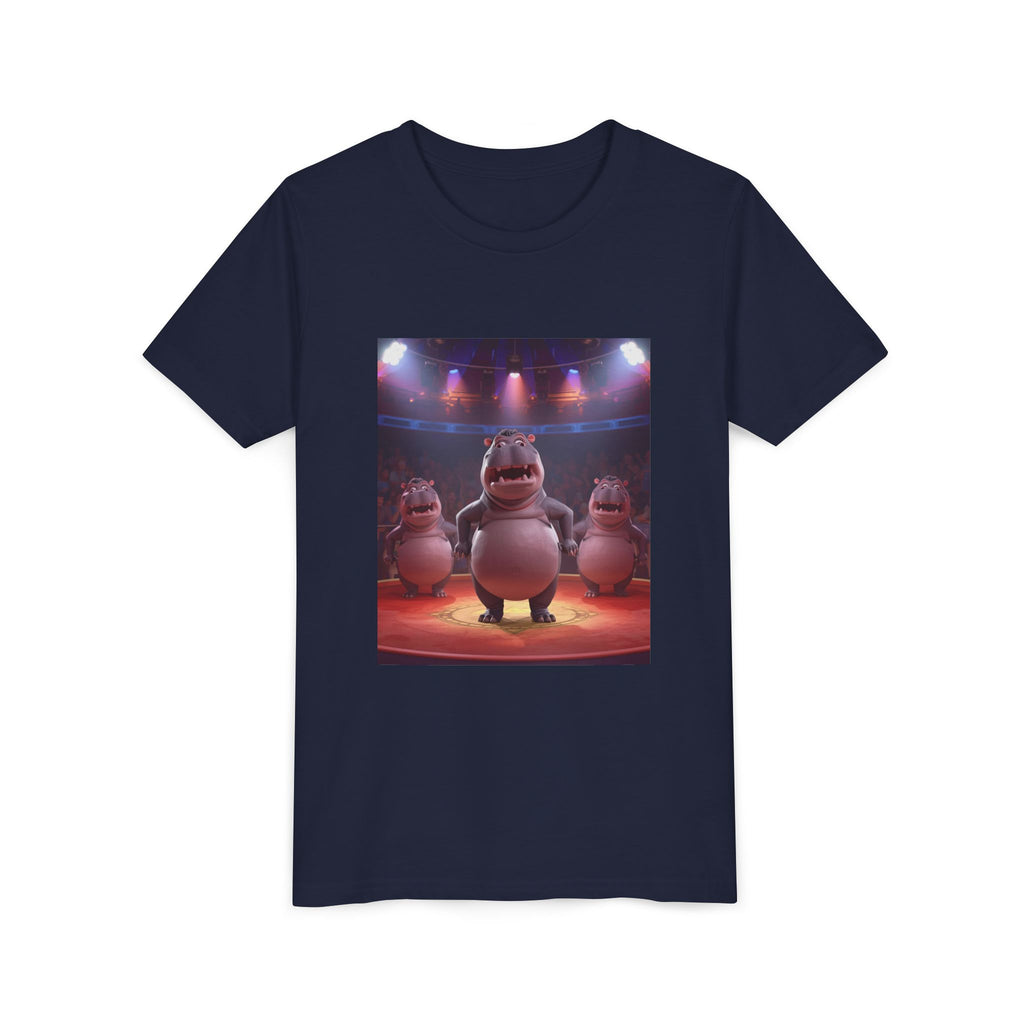 Hippo Funny Youth Short Sleeve Tee