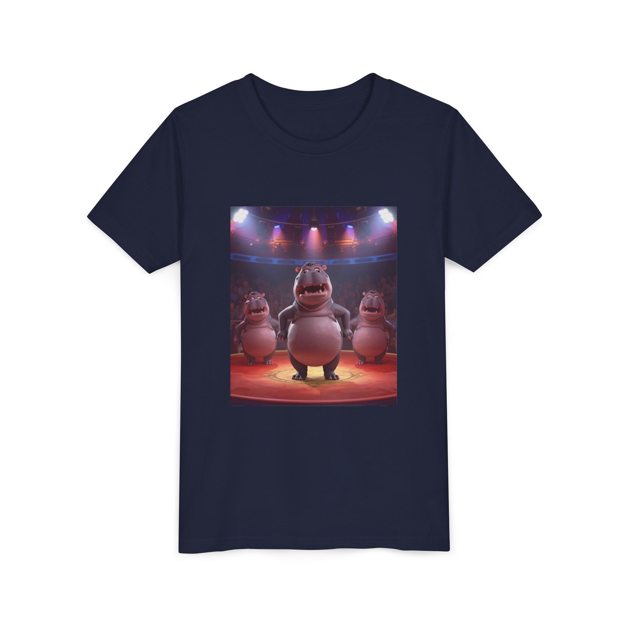 Hippo Funny Youth Short Sleeve Tee