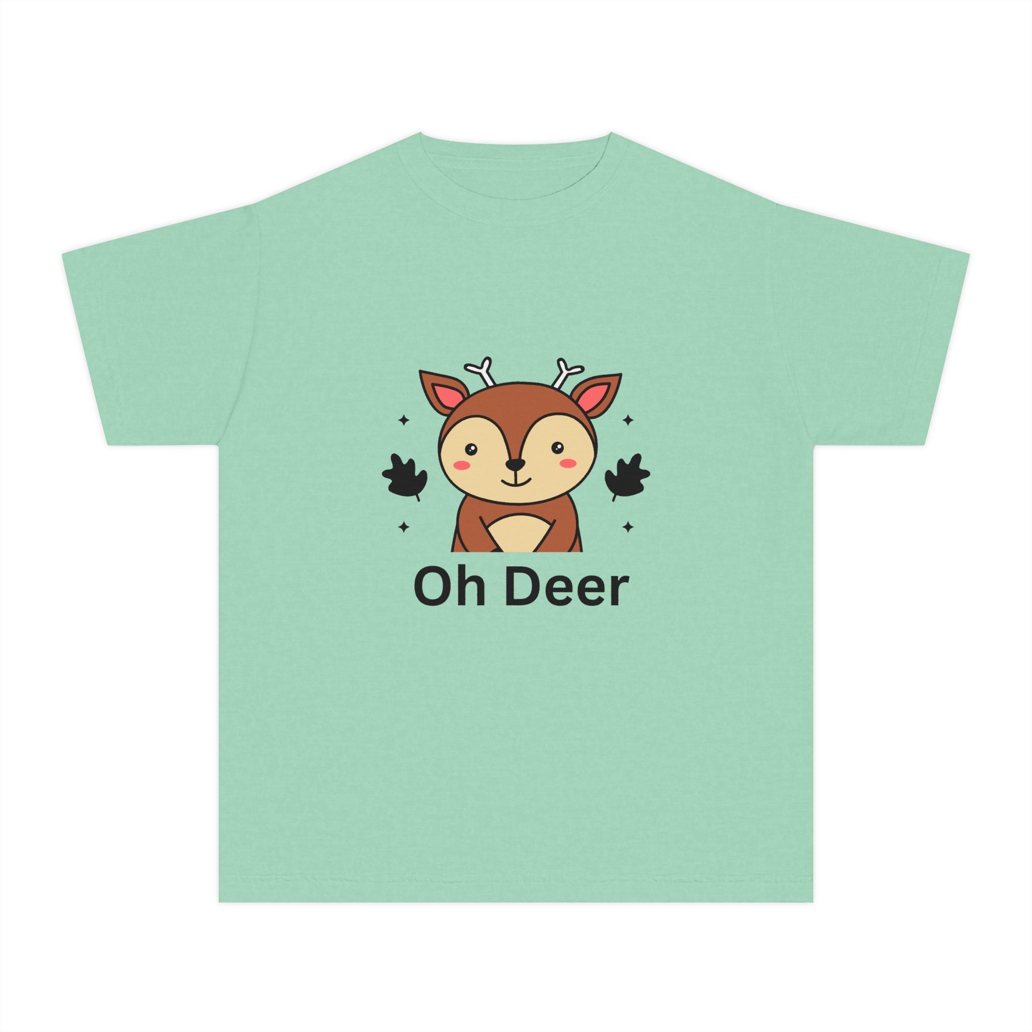 Funny Kids Tee - "Oh Deer" Design, Youth Shirt, Cute Animal Graphic, Perfect Gift for Birthdays, Holidays, or Playtime