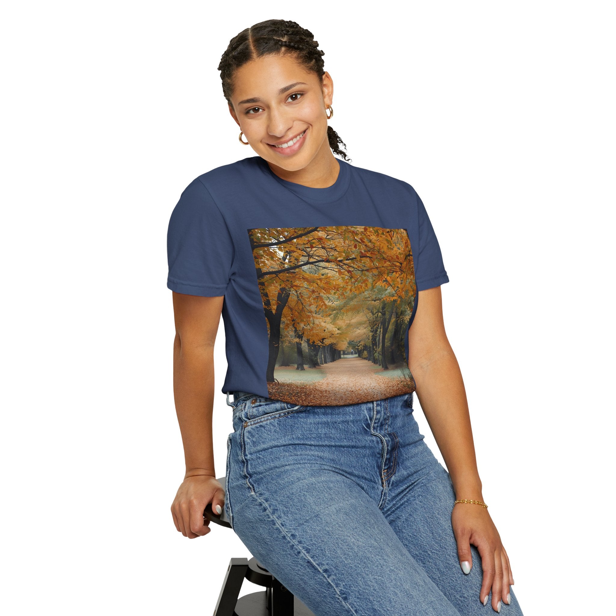 Autumn Pathways Unisex T-Shirt - Cozy Fall Vibes, Nature Lover's Tee, Seasonal Style, Perfect for Thanksgiving, Outdoors Events