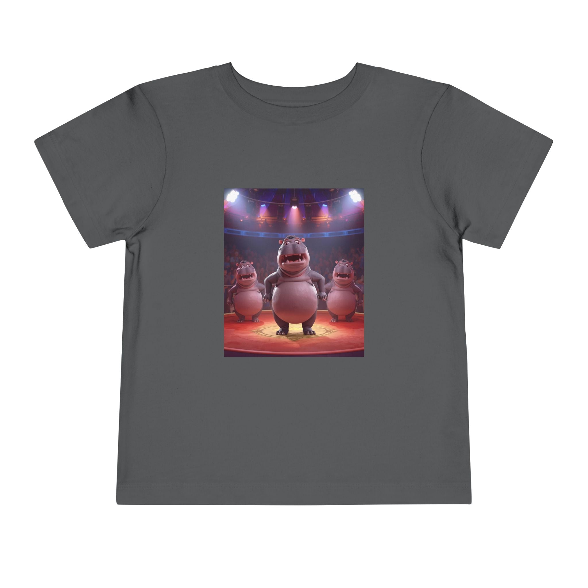 Hippo Funny Toddler Short Sleeve Tee