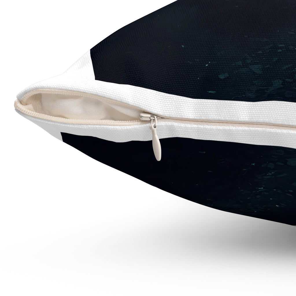 Haunted Moonlight House Pillow | Cozy Halloween Decor, Spooky Home Accents, Gothic Style Cushion, All-Season Pillow, Gift for Ghost Lovers