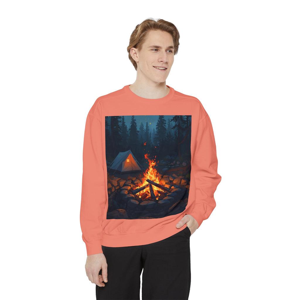 Cozy Campfire Unisex Garment-Dyed Sweatshirt