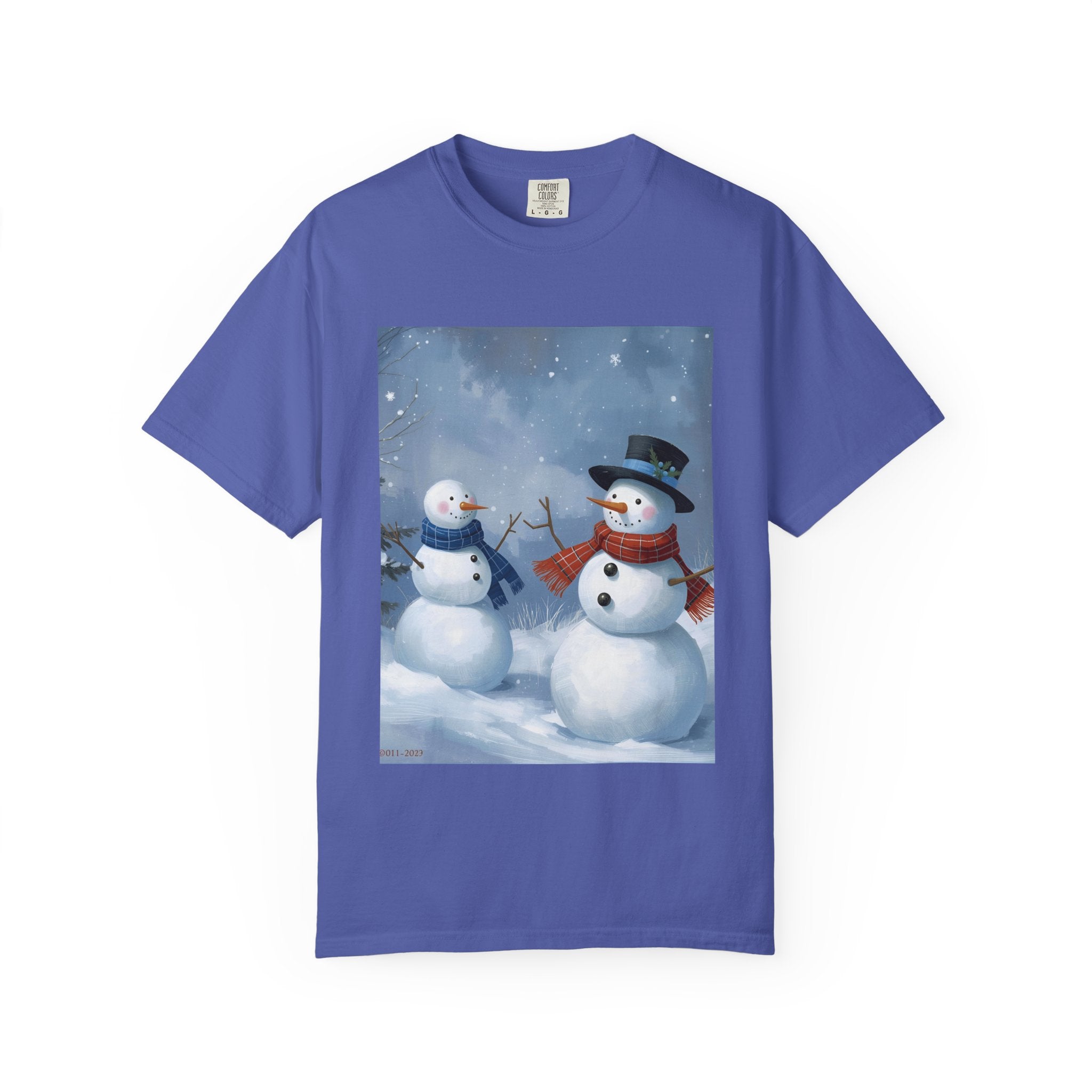 Christmas Snowman Family T-Shirt, Unisex Graphic Tee, Holiday Gift, Winter Apparel, Cozy Casual Wear, Christmas T-Shirt
