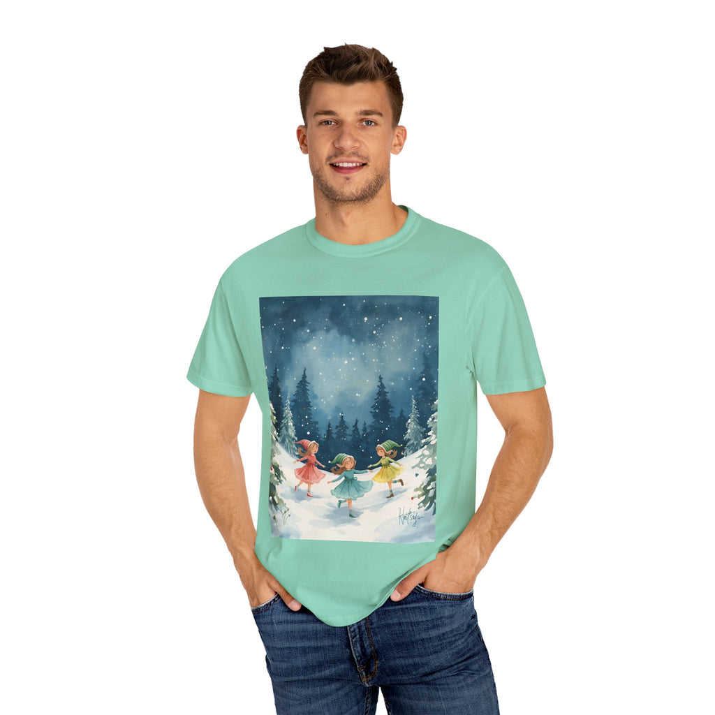 Winter Wonderland T-Shirt, Holiday Gift, Unisex Tee, Cozy Winter Apparel, Snowy Scene Shirt, Christmas Fashion