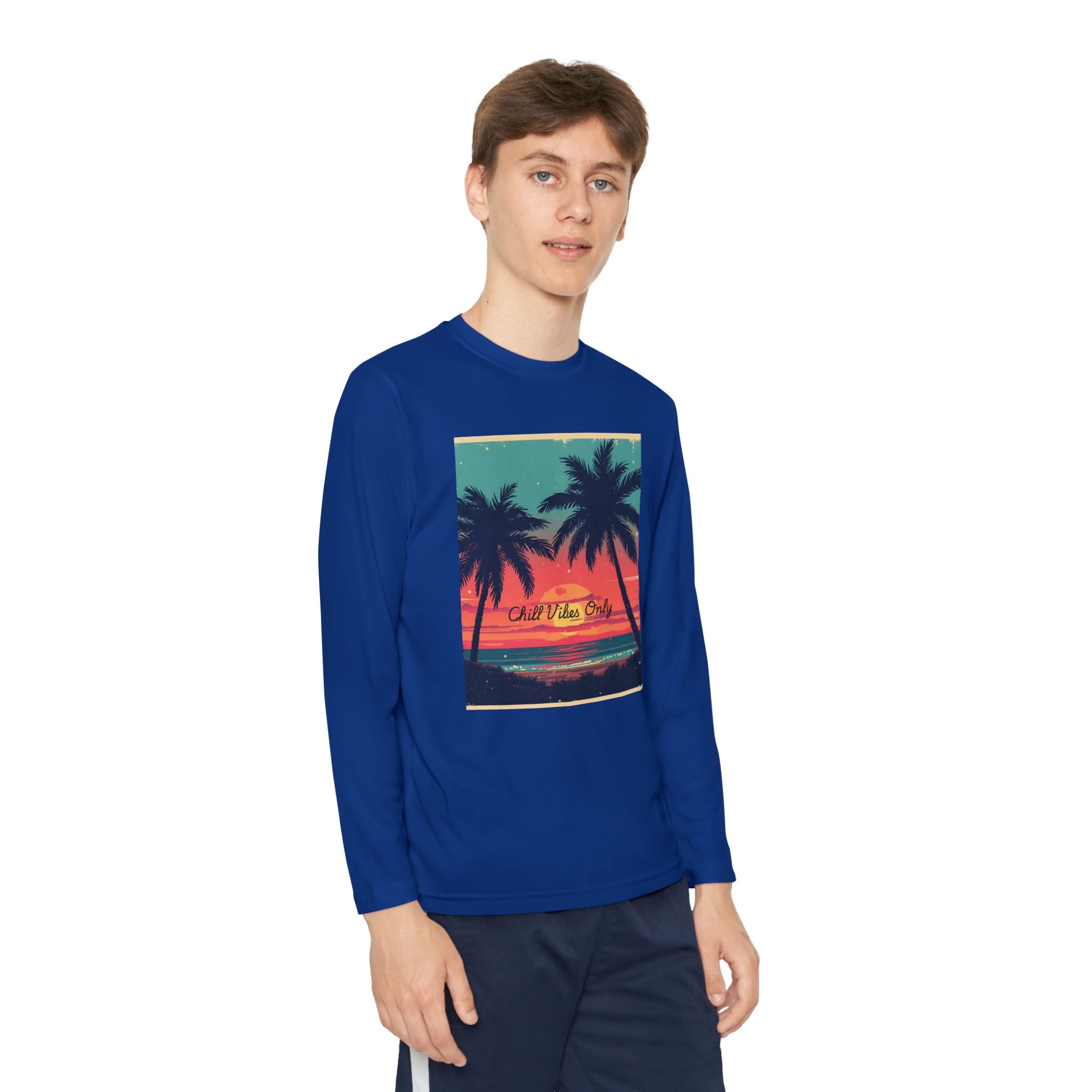 Tropical Sunset Youth Long Sleeve Competitor Tee