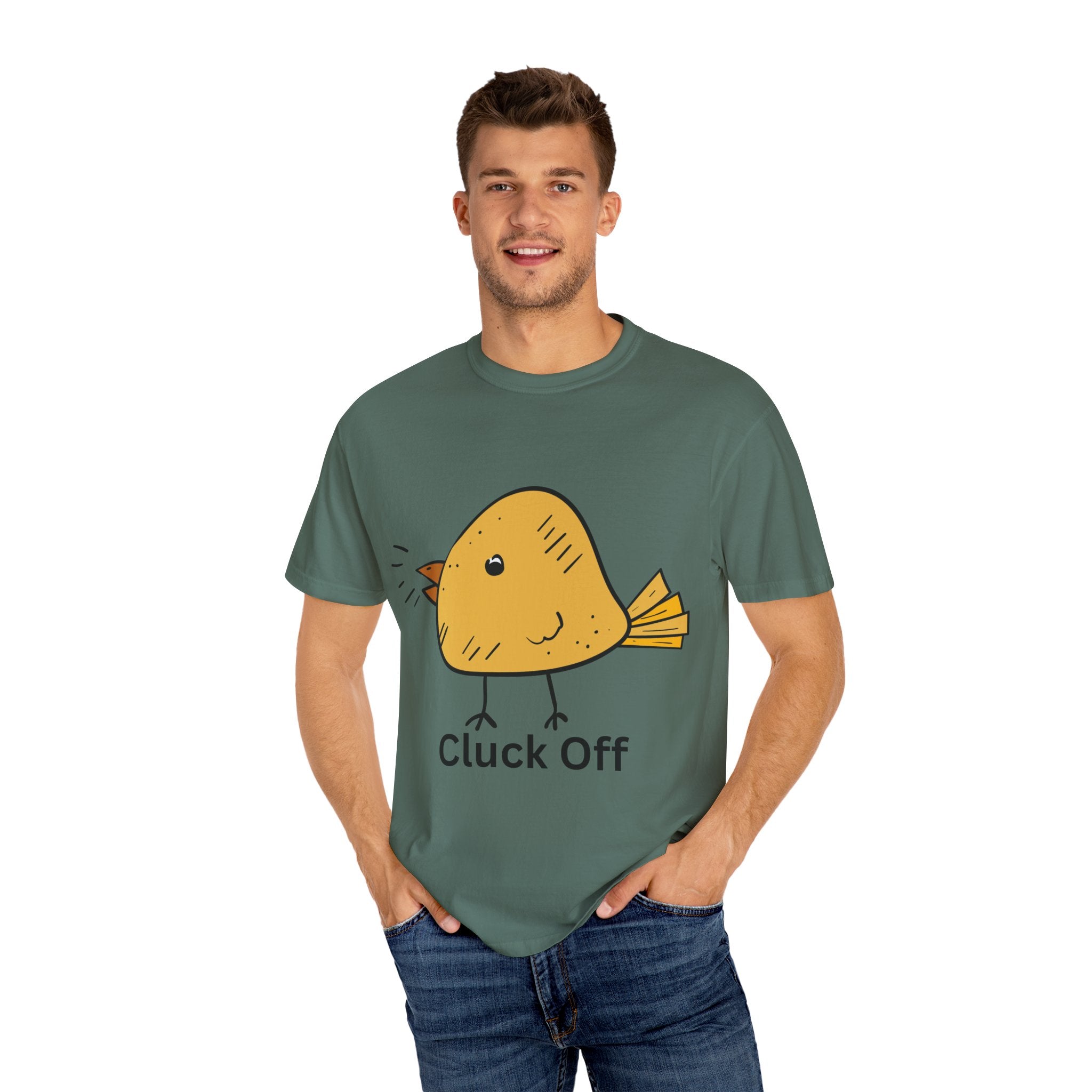 Cluck Off Funny Bird Graphic Tee, Unisex T-Shirt, Gift for Bird Lovers, Casual Wear, Quirky Humor Shirt, Unique Gift Idea
