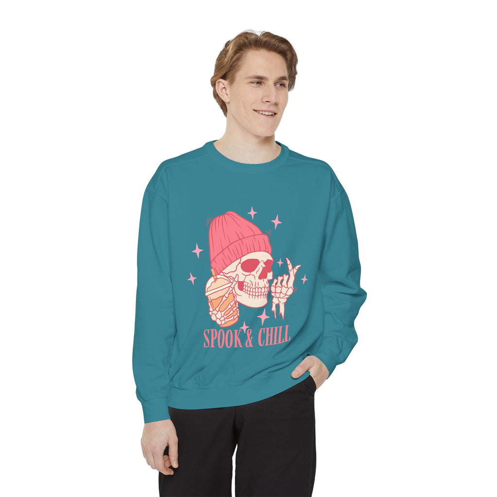 Spook & Chill Unisex Garment-Dyed Sweatshirt