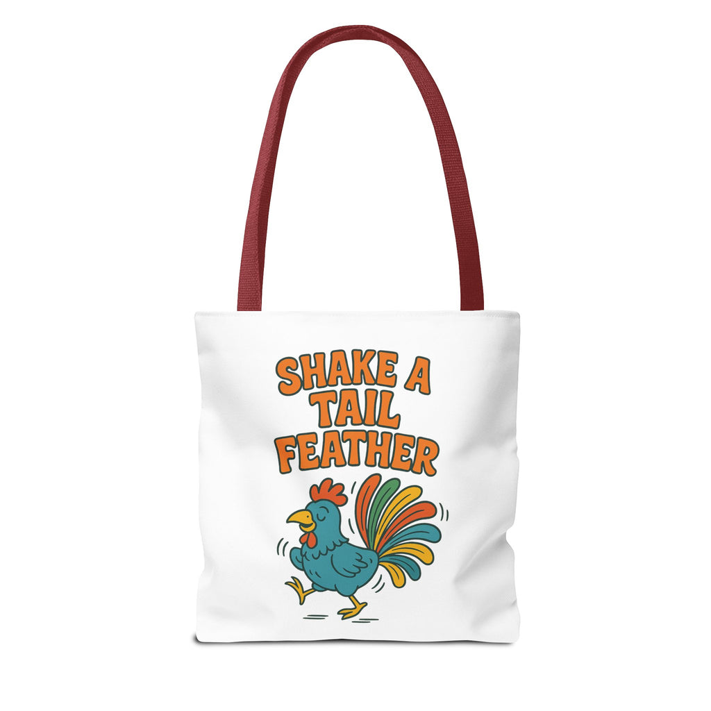 Shake A Tail Feather Funny Chicken Tote