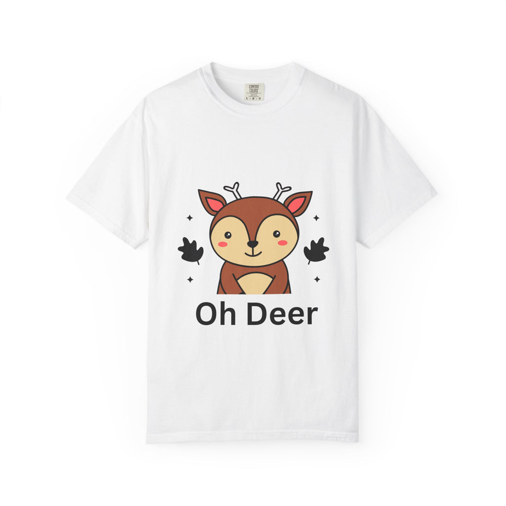 Cute Animal Graphic T-Shirt, Oh Deer Tee, Gift for Animal Lovers, Funny Shirt for Family, Casual Wear, Unisex Fashion