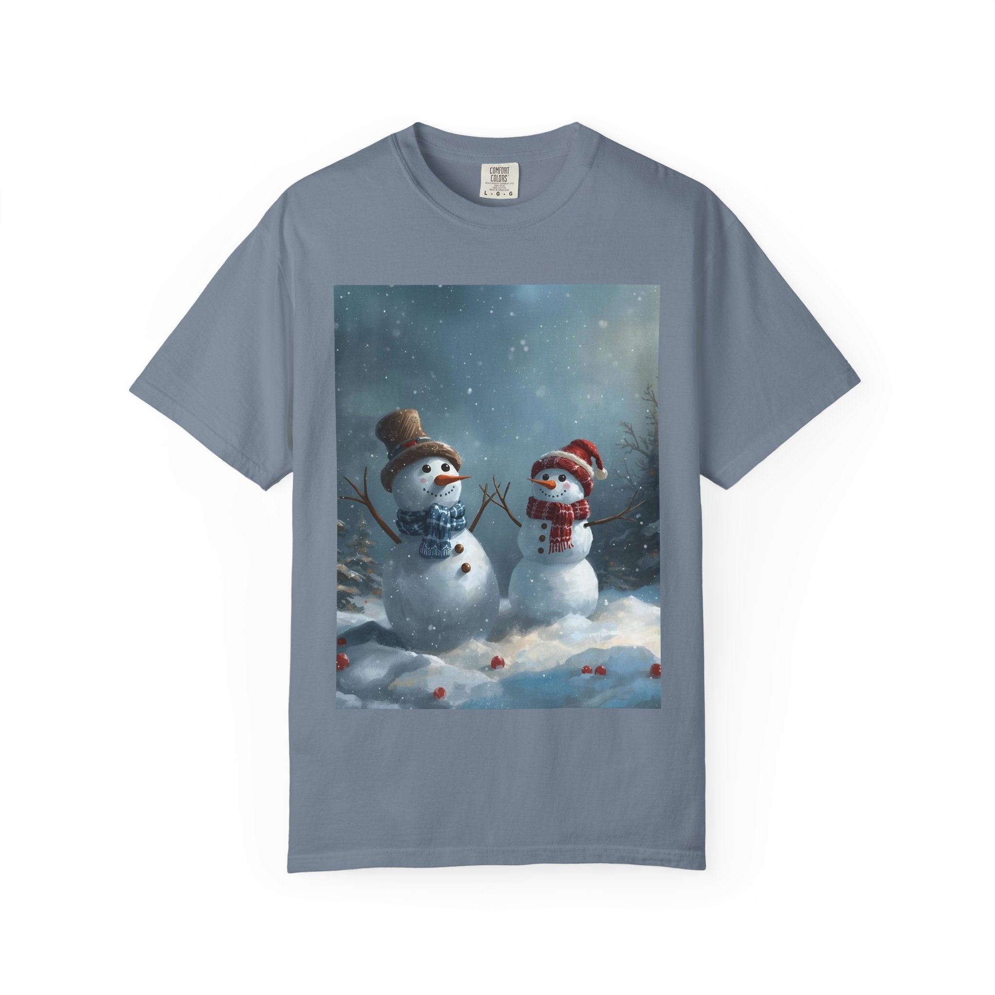 Christmas Winter Snowman T-Shirt, Festive Holiday Tee, Family Holiday Shirt, Cozy Winter Outfit, Seasonal Gift Idea