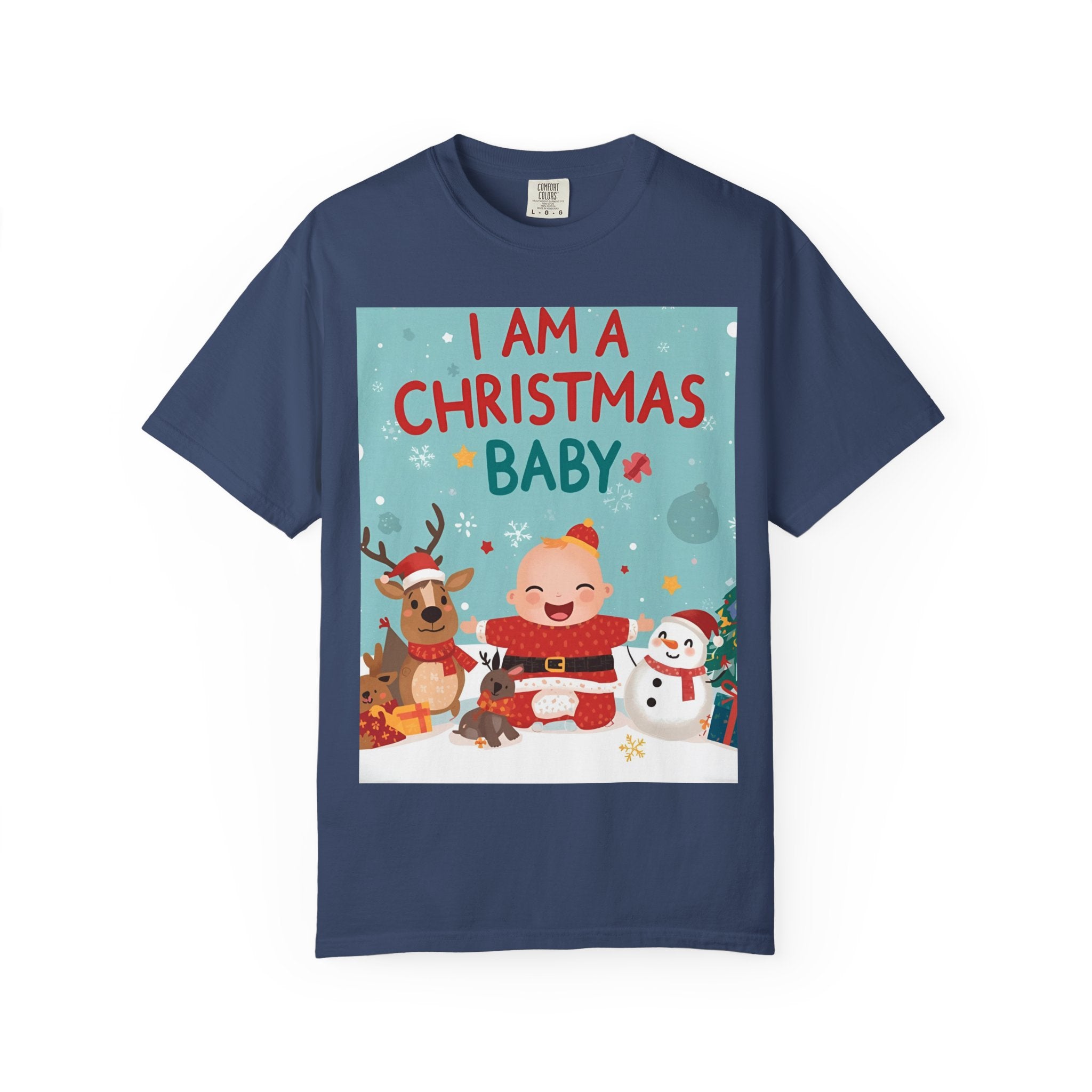 Christmas Baby T-shirt, Cute Christmas Shirt, Holiday Gift, Family Matching Tee, Unisex Kids Christmas Apparel, Baby's First Christmas
