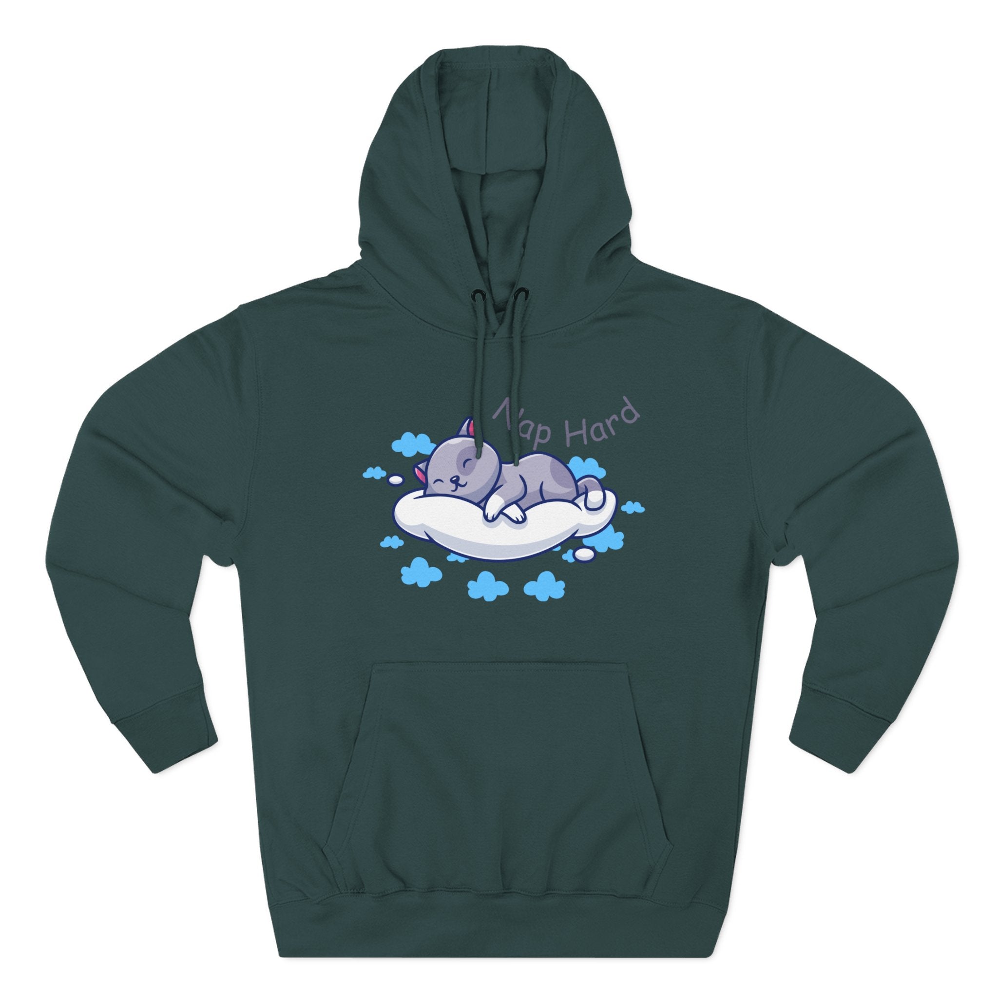 Cozy Cat Nap Hoodie - Perfect for Pet Lovers, Chill Days, Cozy Nights, Birthday Gift, Cat Pajama
