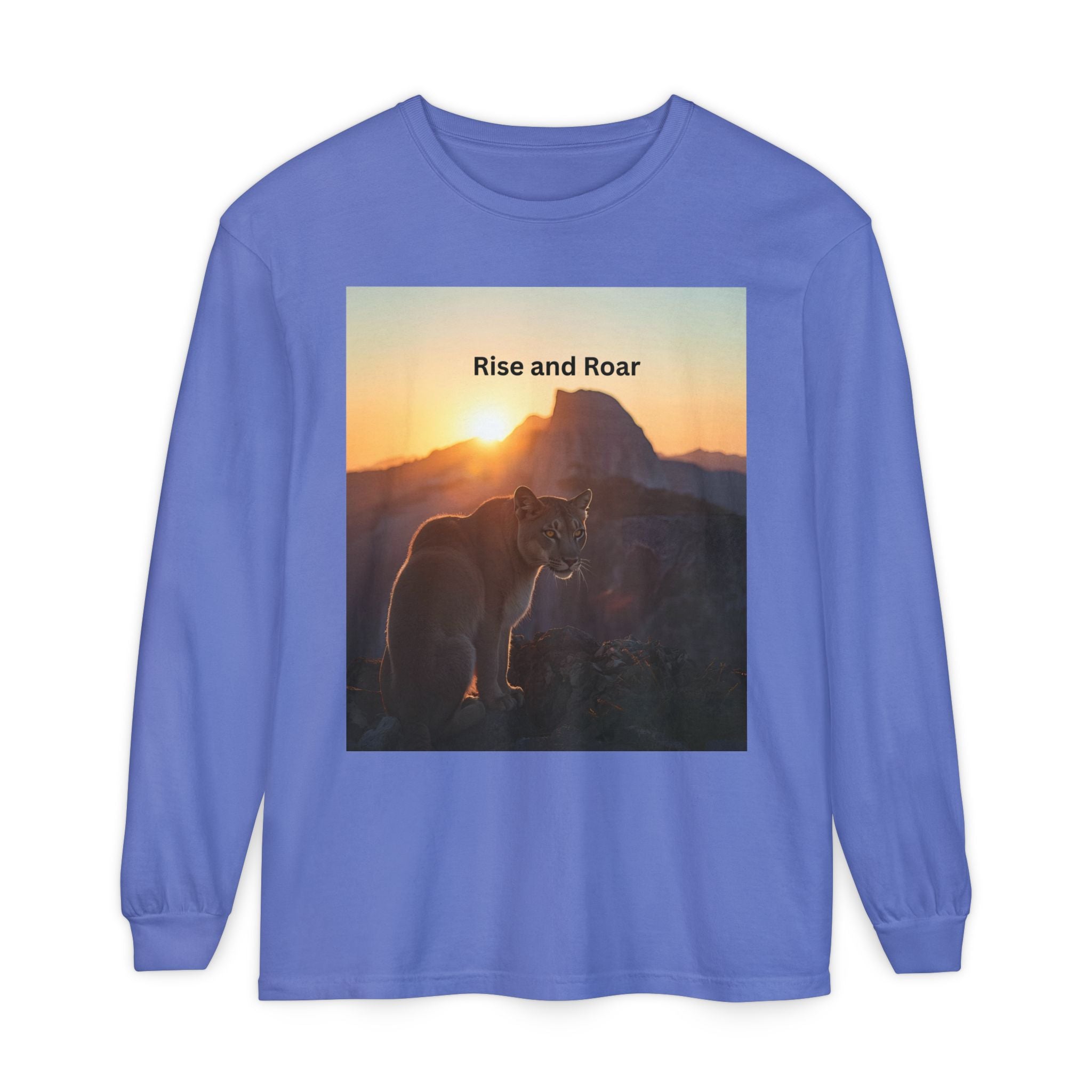 Rise And Roar Unisex Garment-dyed Long Sleeve T-Shirt