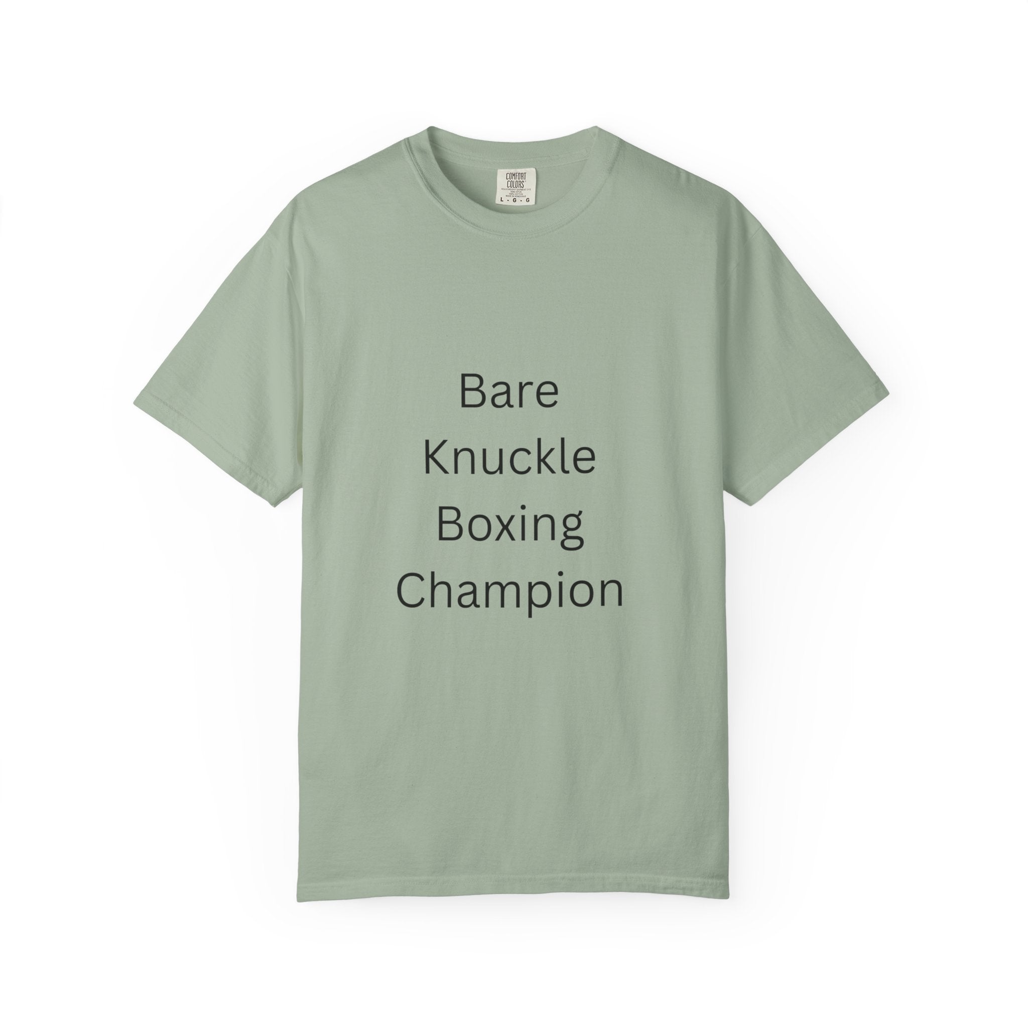 Bare Knuckle Boxing Champion T-shirt, Unisex Workout Tee, Gift for Fighters, Casual Sportswear, Motivation Gear, Gym Outfit