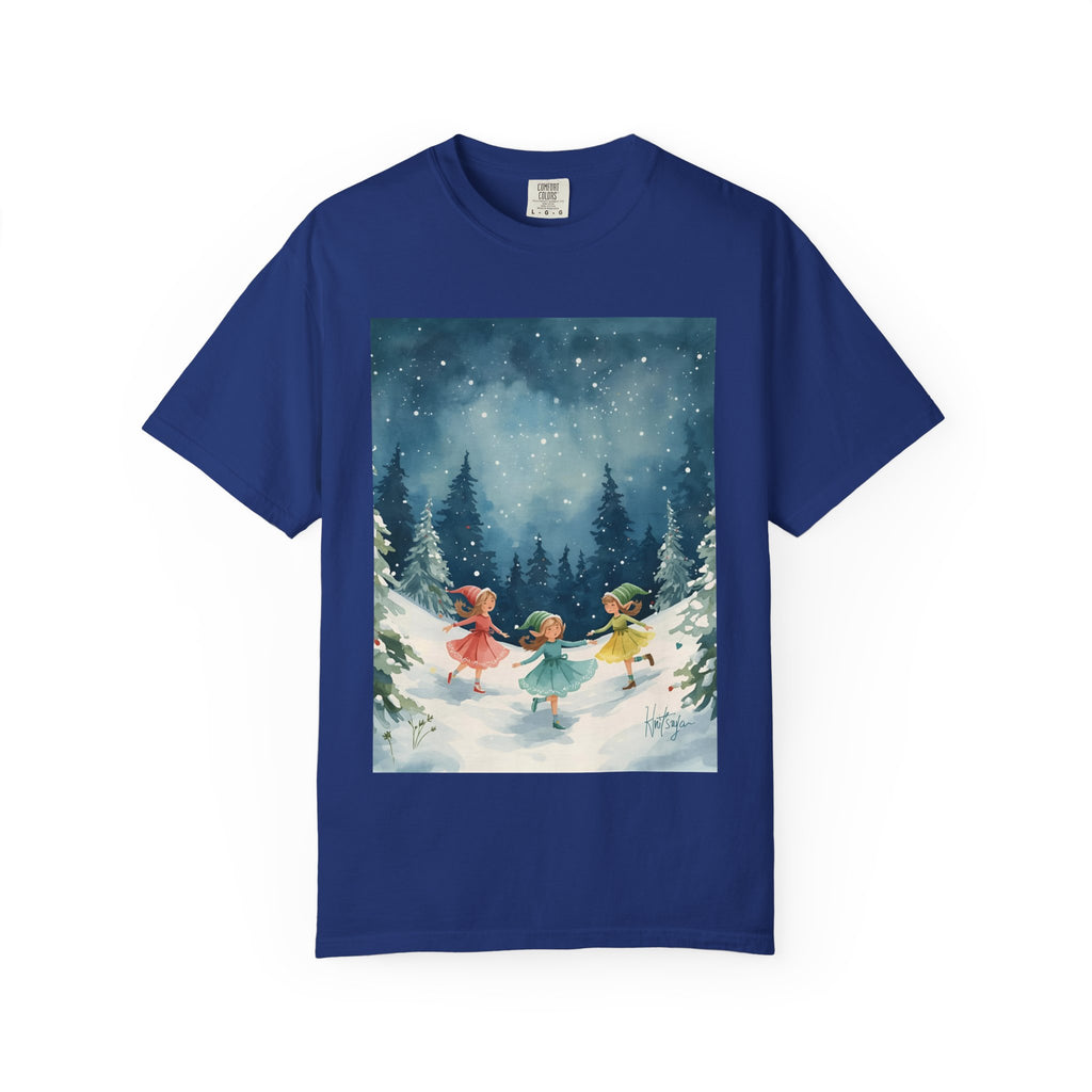 Whimsical Winter T-Shirt, Cozy Graphic Tee, Holiday Apparel, Gift for Her, Seasonal Fashion, Unisex Tee