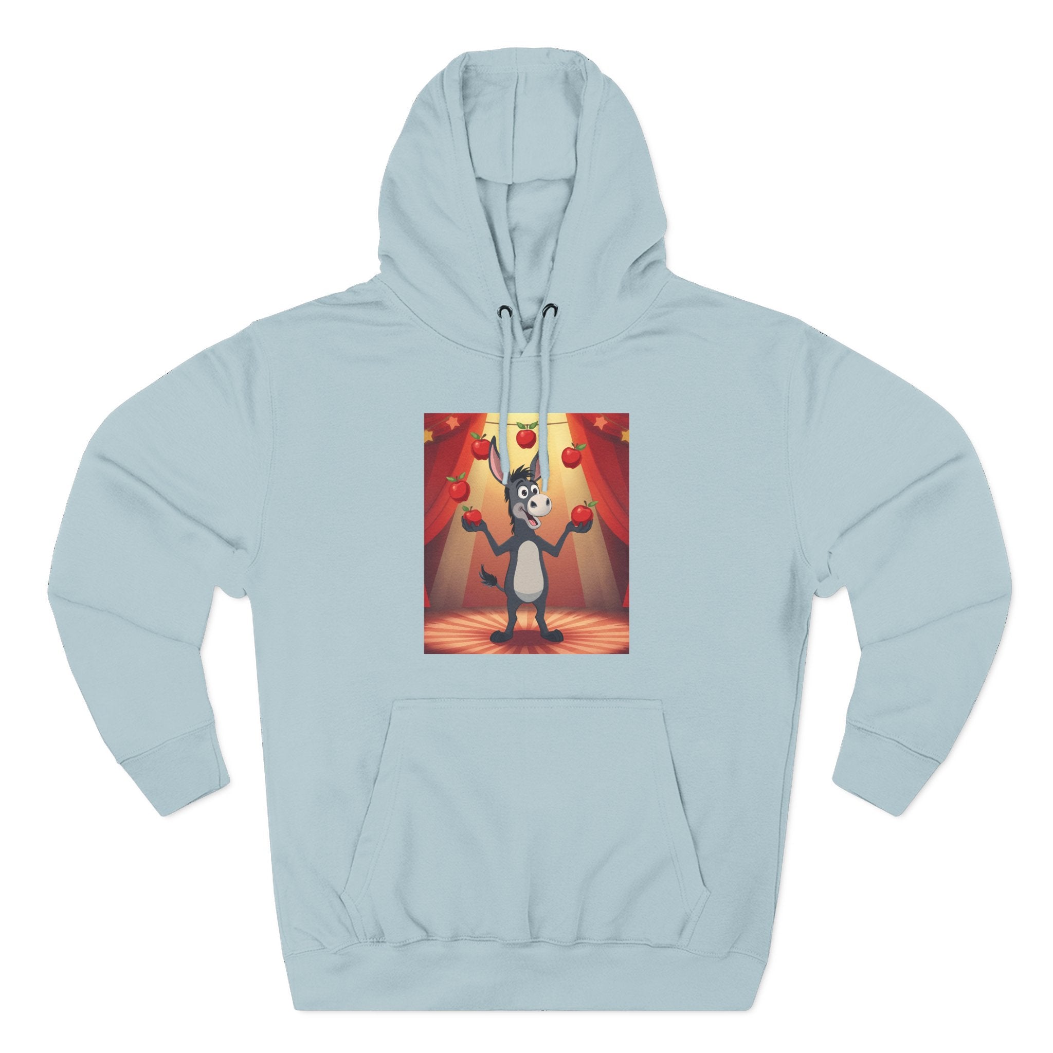 Circus Donkey Fleece Hoodie | Cozy Animal Apparel, Gift for Animal Lovers, Fun Circus Theme, Perfect for Casual Wear, Halloween Costume