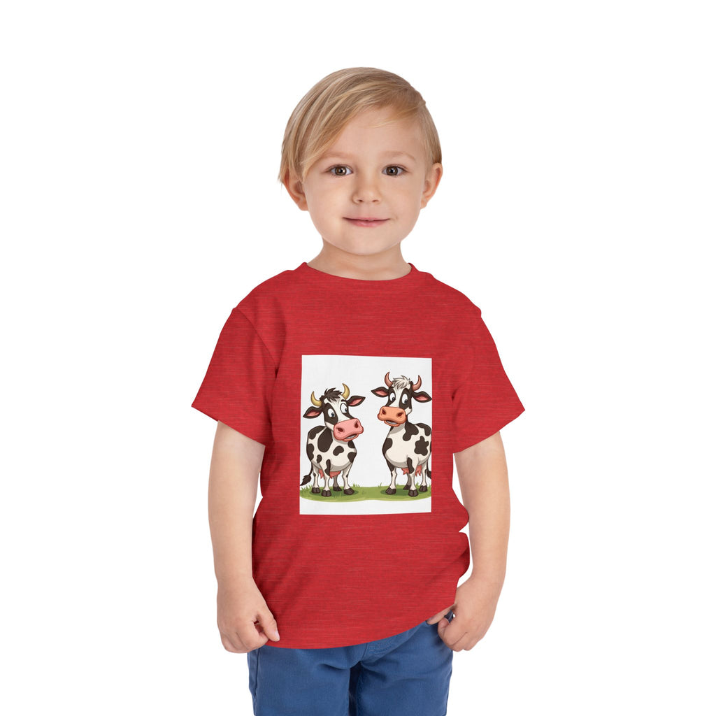Cute Cows Toddler Short Sleeve Tee