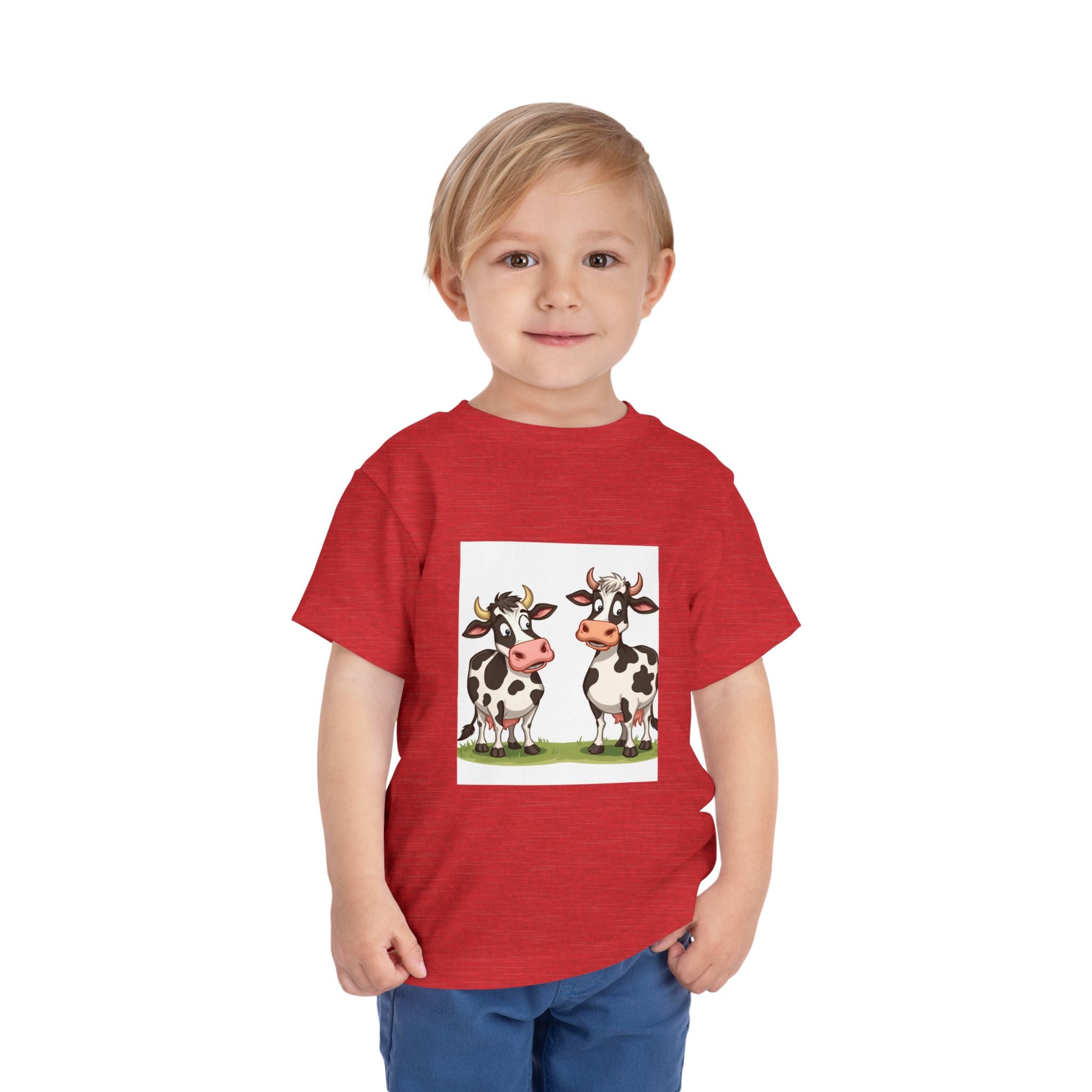 Cute Cows Toddler Short Sleeve Tee