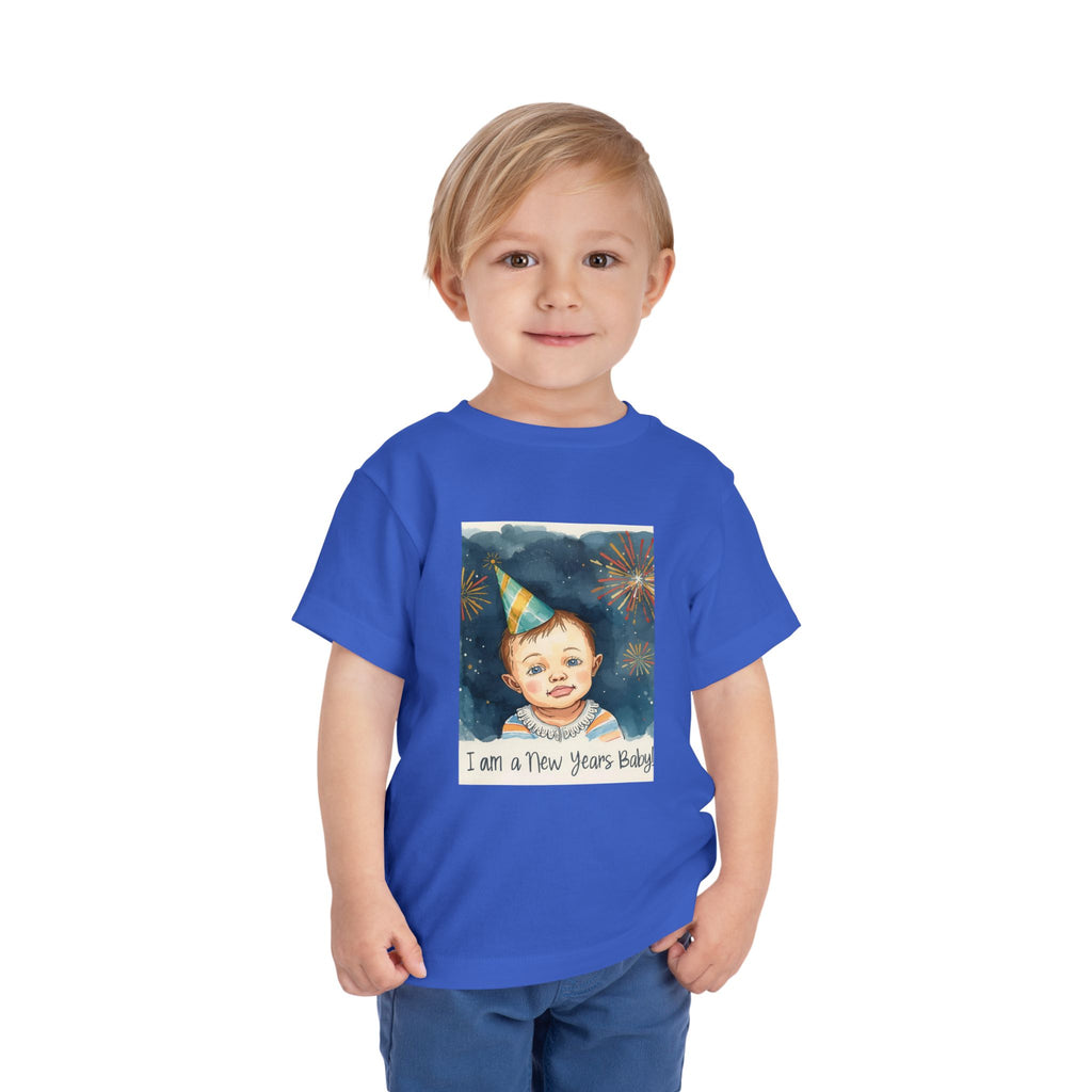 I Am A New Years Baby Toddler Short Sleeve Tee