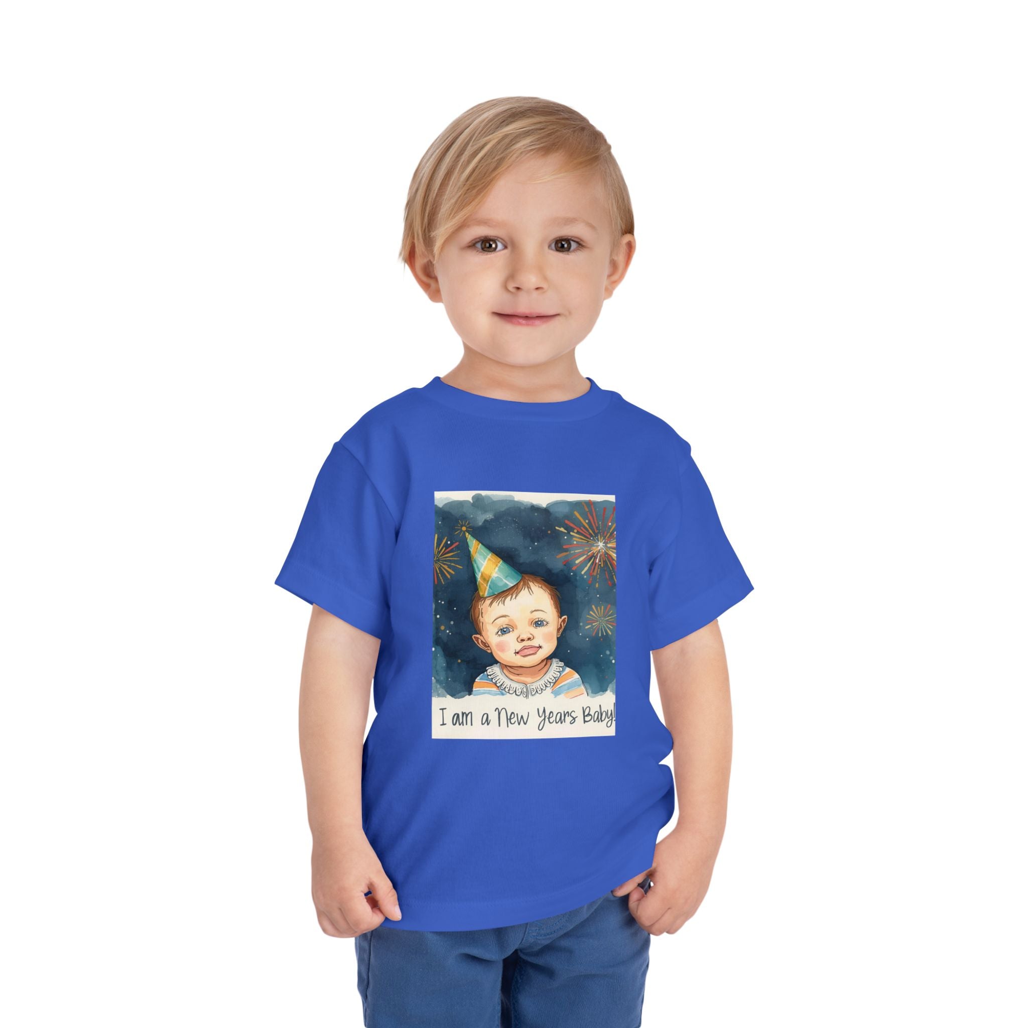 I Am A New Years Baby Toddler Short Sleeve Tee
