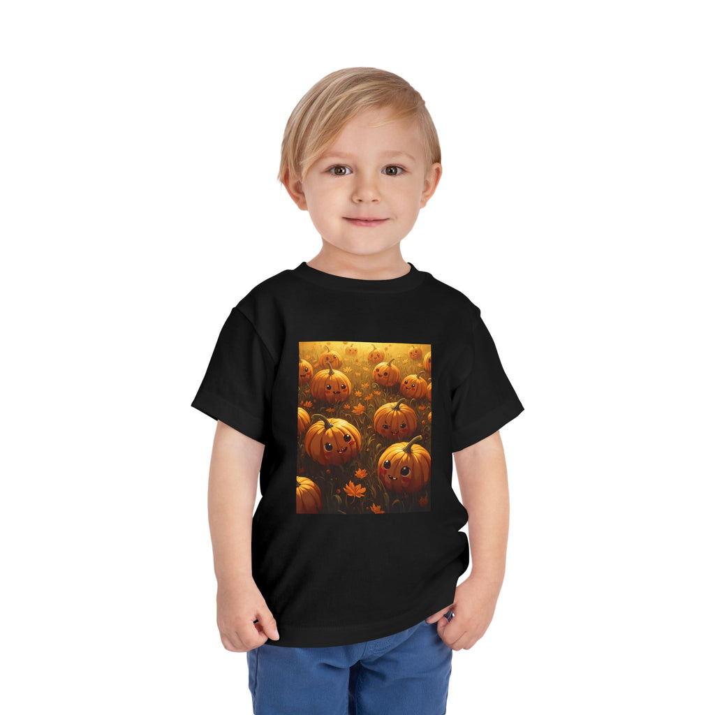 Pumpkin Halloween Toddler Tee - Cute Halloween Shirt, Fall Outfit, Pumpkin Lovers Gift, Kids Halloween Apparel, Toddler Party Tee