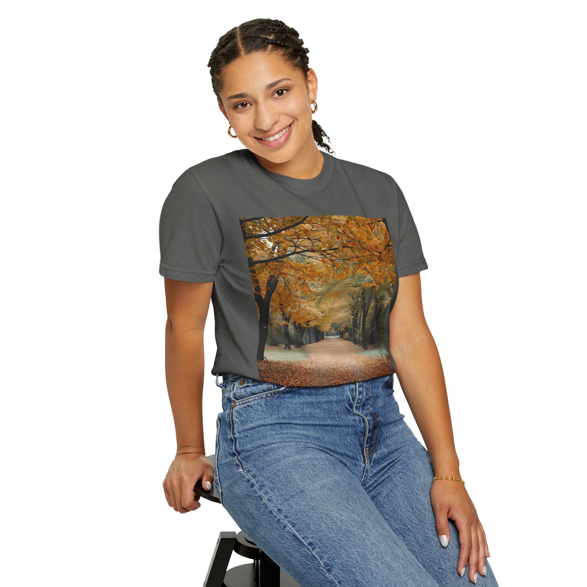 Autumn Pathway T-Shirt | Nature Lover Gift, Fall Fashion, Unisex Tee, Seasonal Wear, Cozy Vibes
