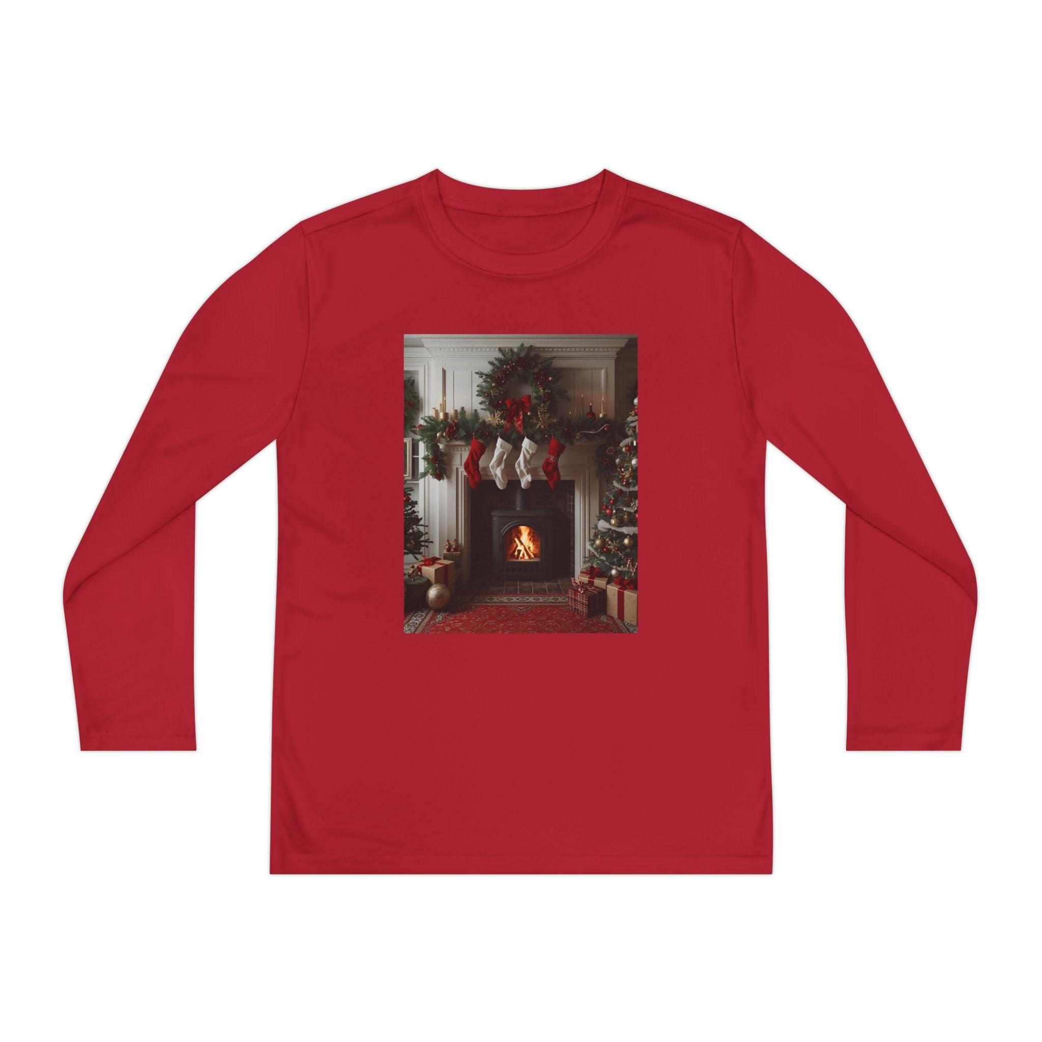 Cozy Christmas Youth Long Sleeve Competitor Tee