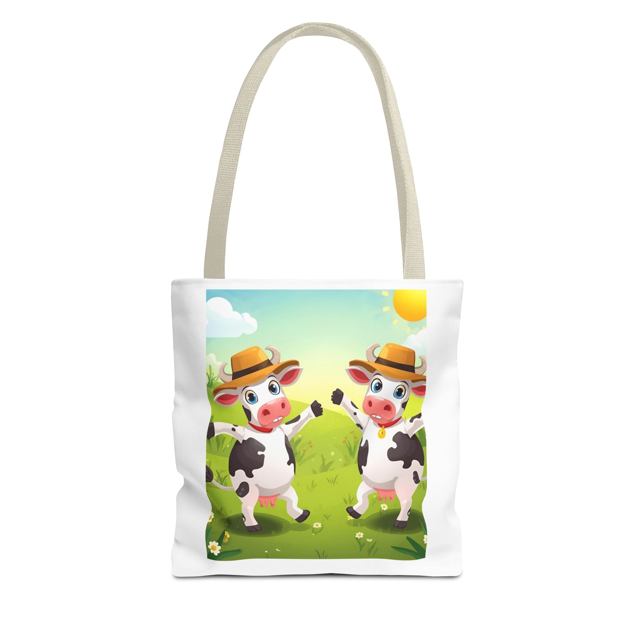 Cute Cow Tote Bag, Farm Animal Lover Gift, Eco-Friendly Shopping Bag, Fun Grocery Tote, Kids' Cartoon Bag