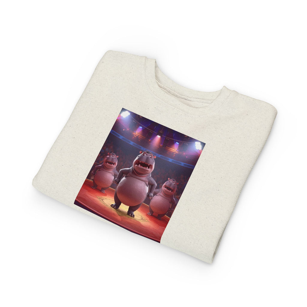 Hippo Funny Toddler Sweatshirt