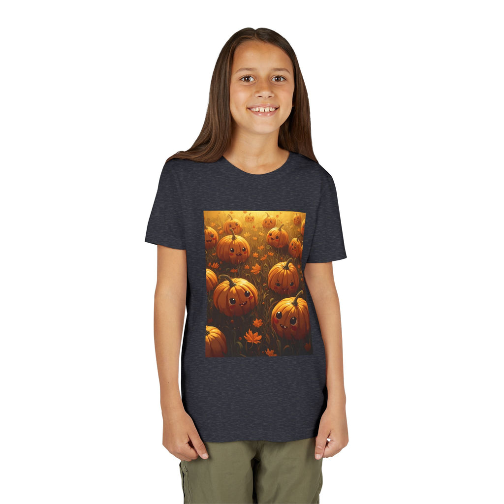 Pumpkin Halloween Youth Tee, Fall Shirt, Halloween Gift, Kids Halloween Apparel, Harvest Celebration T-shirt