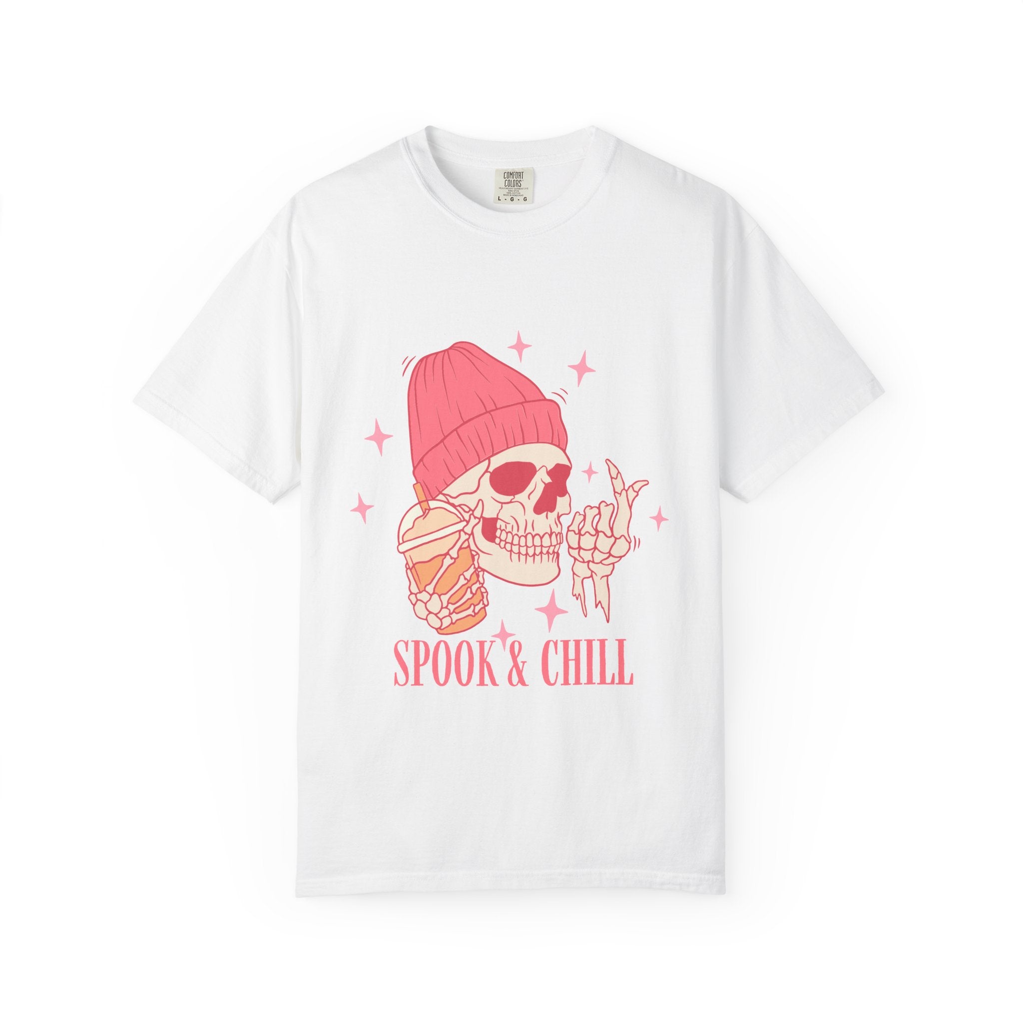 Spook & Chill T-Shirt, Fun Graphic Tee for Halloween, Unisex Casual Wear, Gifts for Ghost Lovers, Trendy Fall Apparel