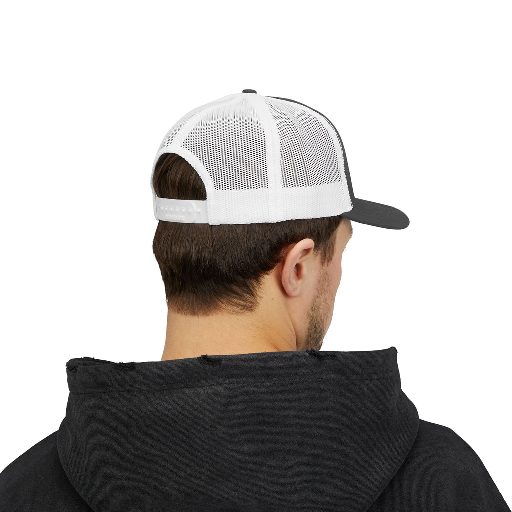 Boss Built Co. Trucker Hat — Vintage Distressed Snapback Cap for Builders & Makers