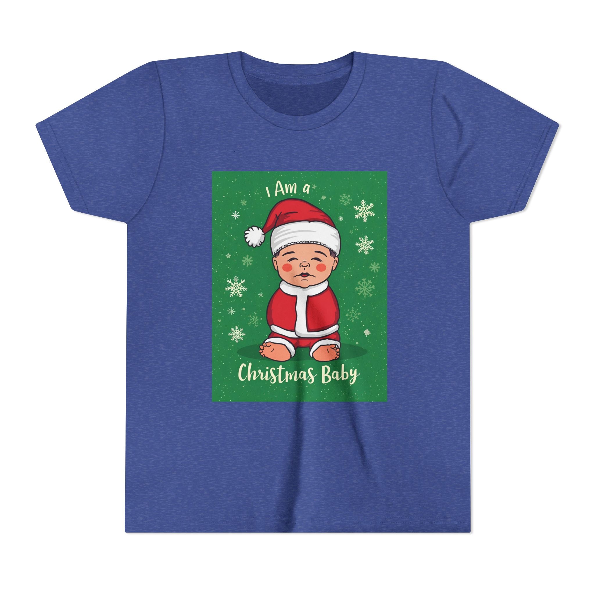 I Am A Christmas Baby Youth Short Sleeve Tee