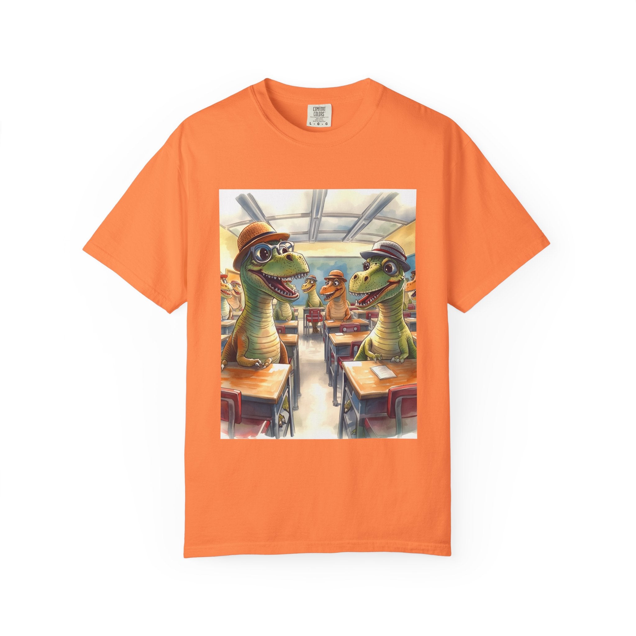 Dinosaur Classroom Unisex T-shirt, Fun Gift for Kids, Cool Graphic Tee for Teachers, Classroom Humor Outfit, Unique Dino Design