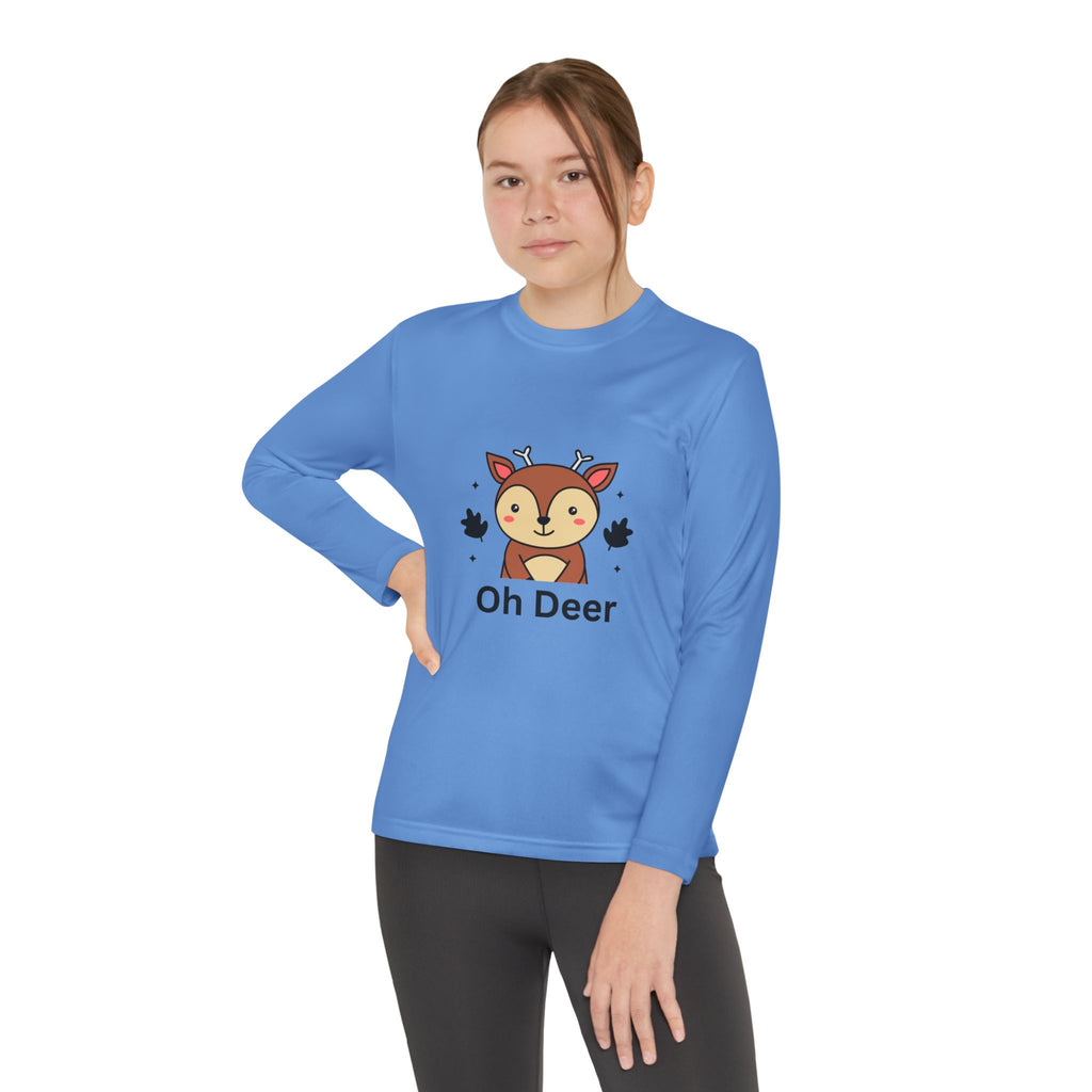 Oh Deer Youth Long Sleeve Competitor Tee