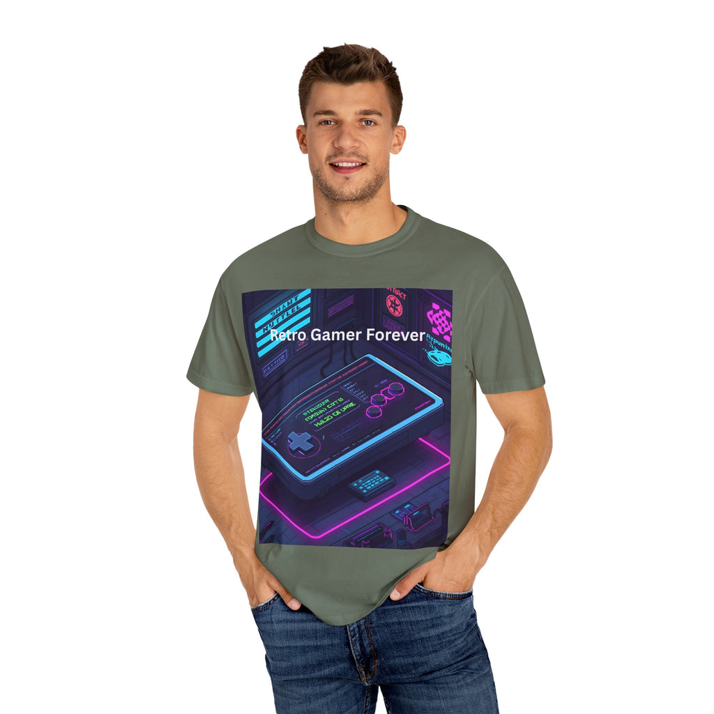 Retro Game Controller Unisex Garment-Dyed T-shirt