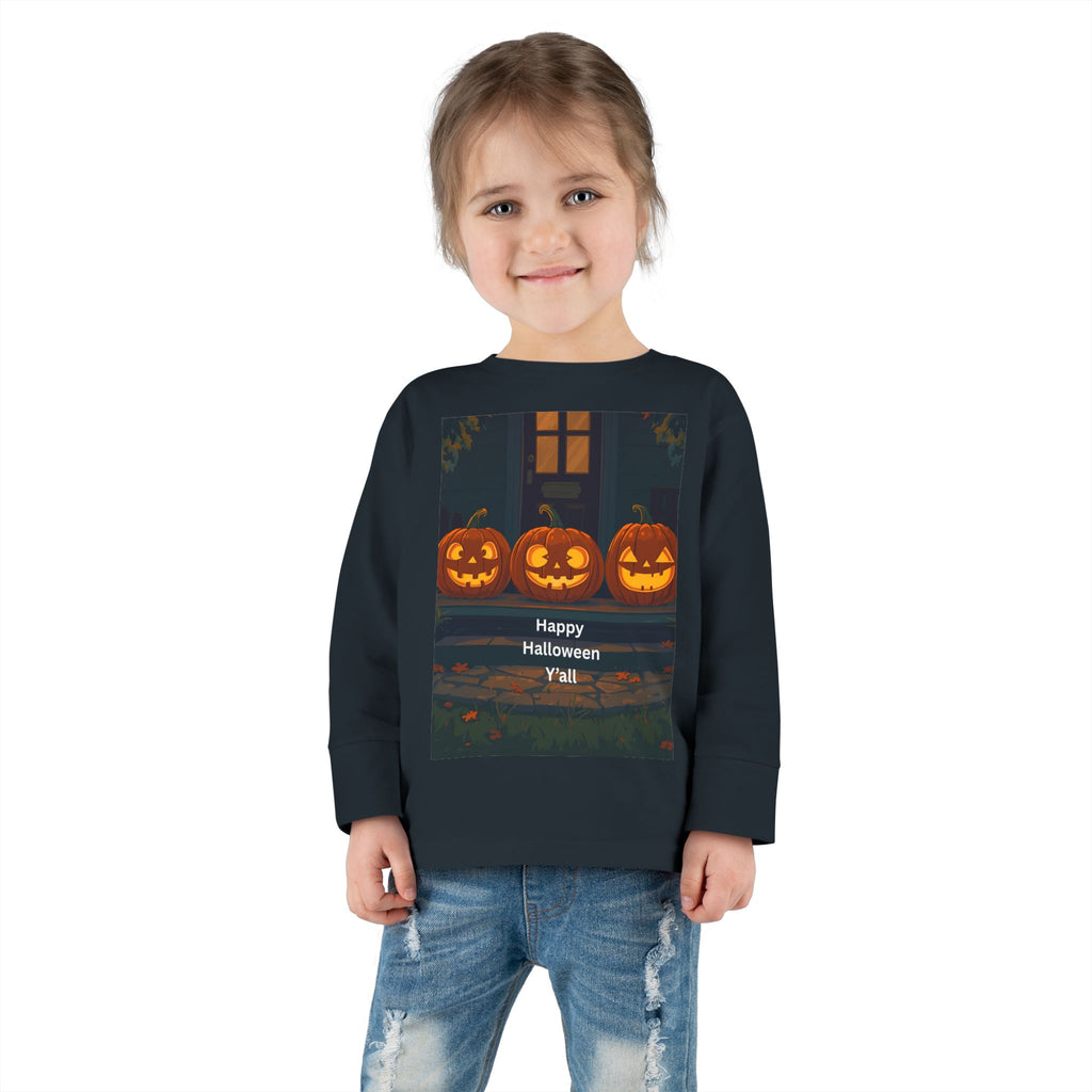 Halloween Pumpkin Toddler Long Sleeve Tee