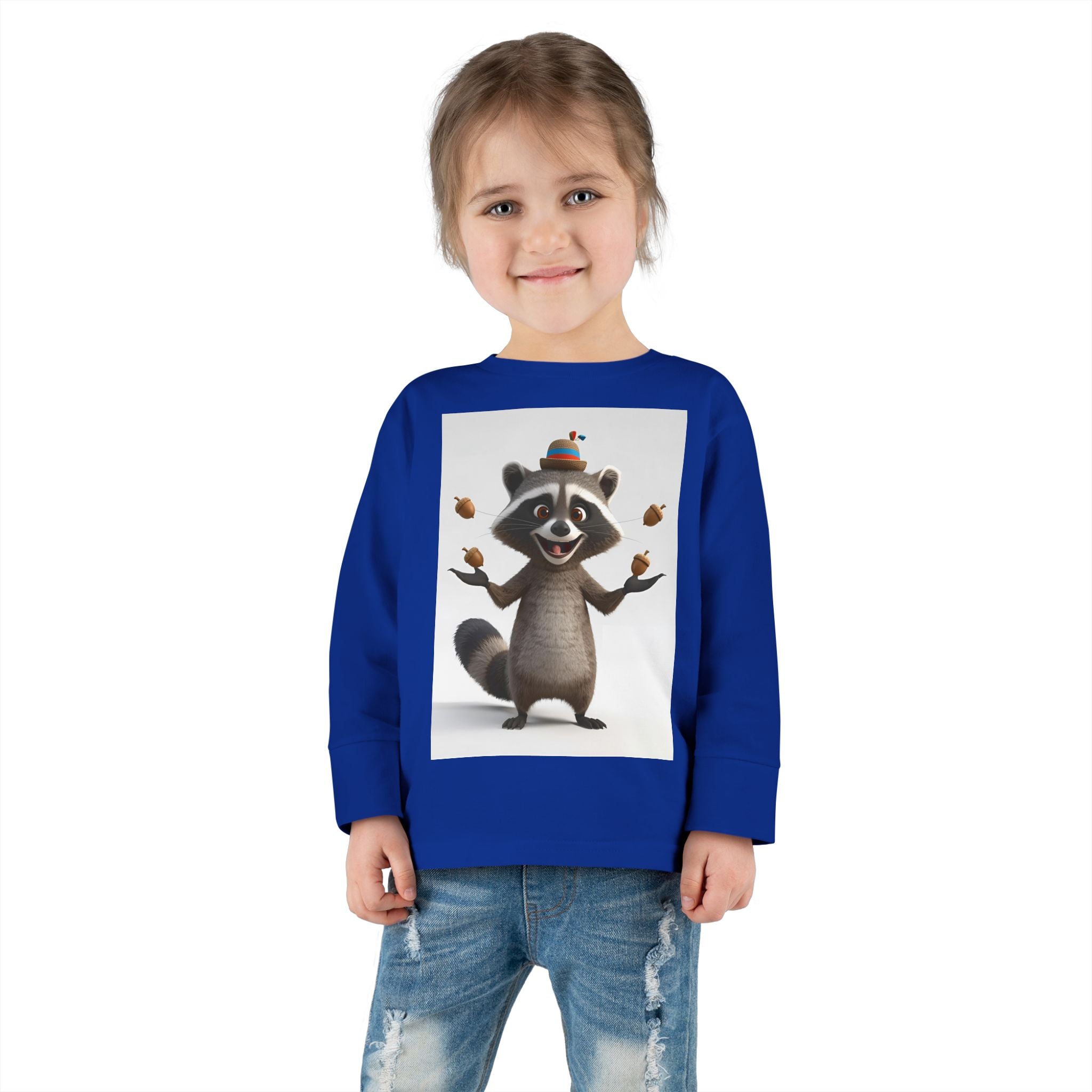 Raccoon Toddler Long Sleeve Tee