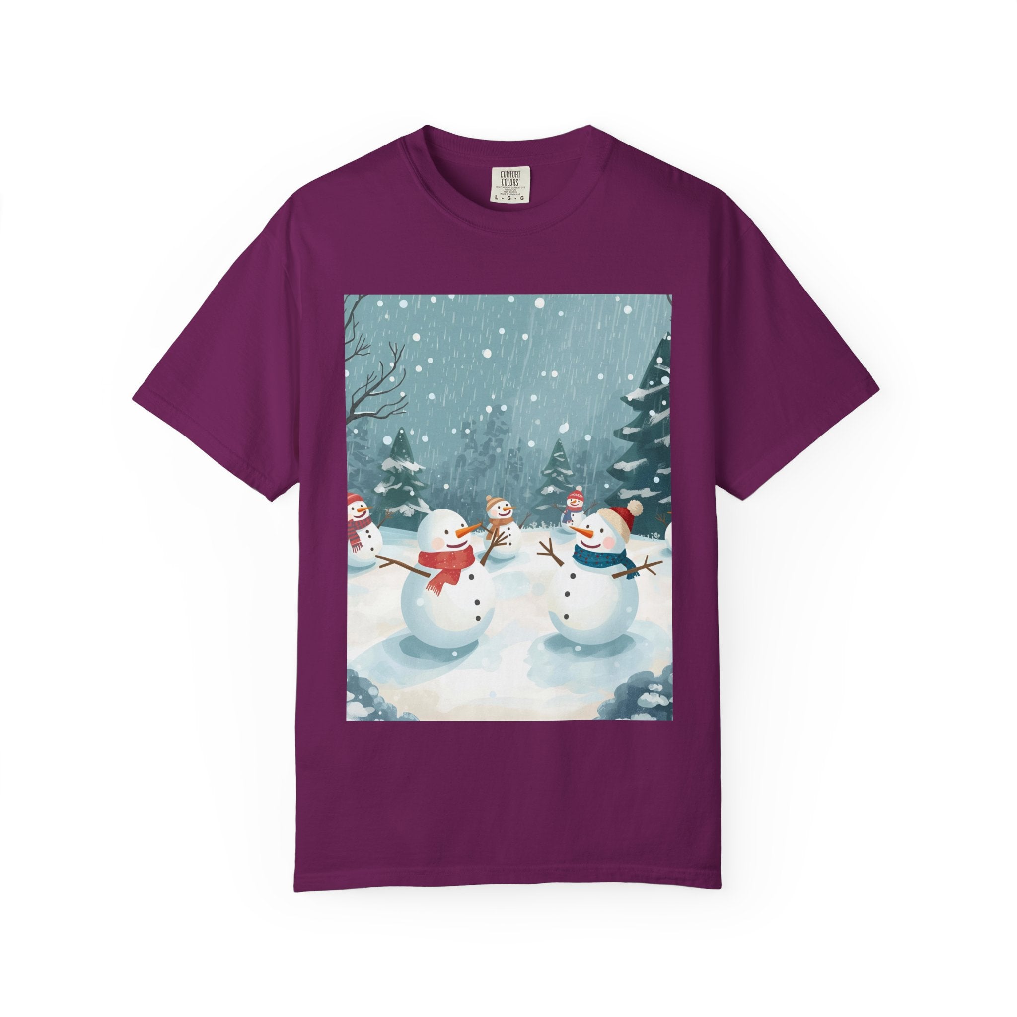 Festive Christmas Winter Wonderland Snowman T-shirt | Holiday Tee, Christmas Apparel, Gift for Him/Her, Graphic Shirt, Seasonal Fashion